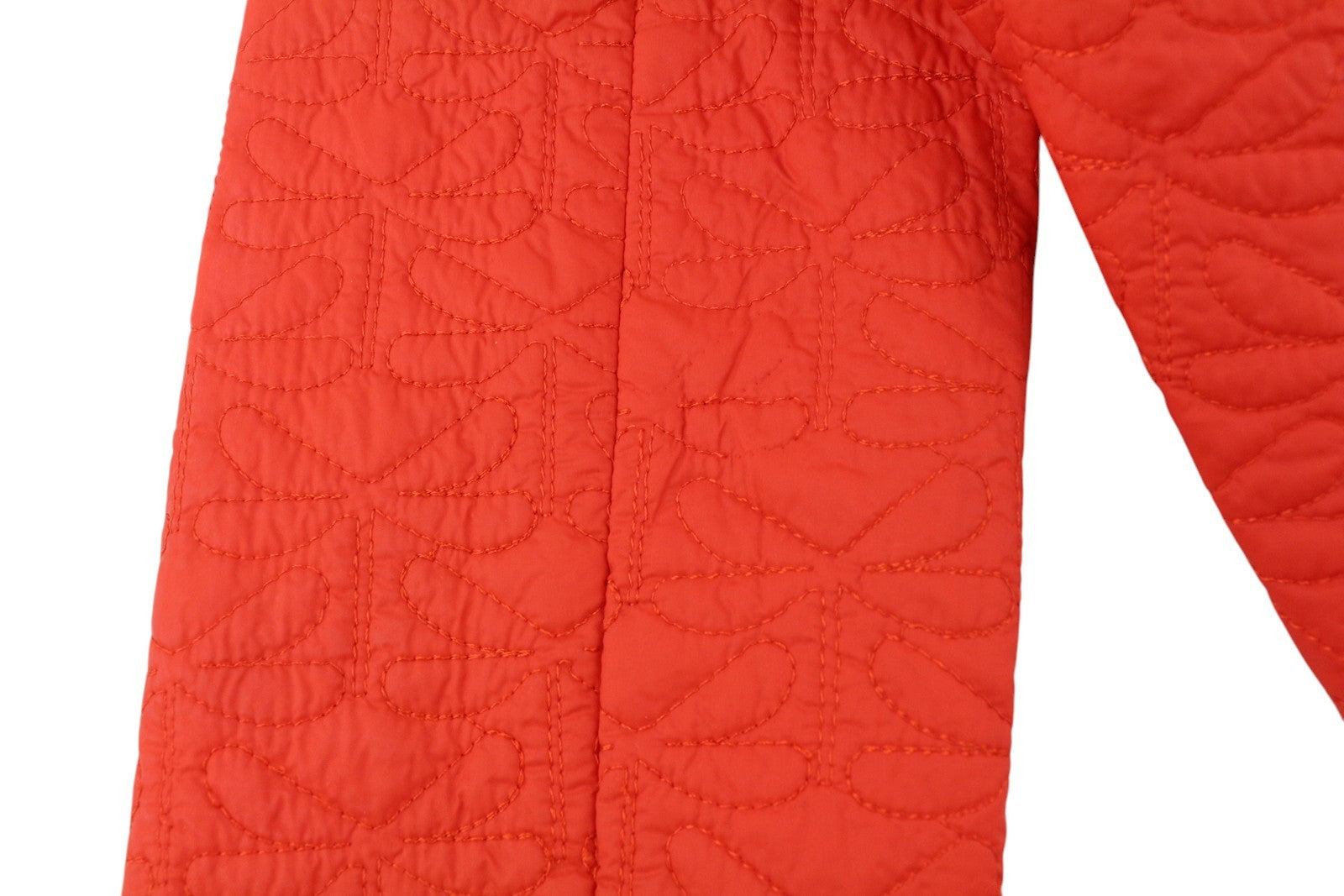 ARMANI JEANS Women's Jacket EU42 Orange Quilted Insulated Double Breasted
