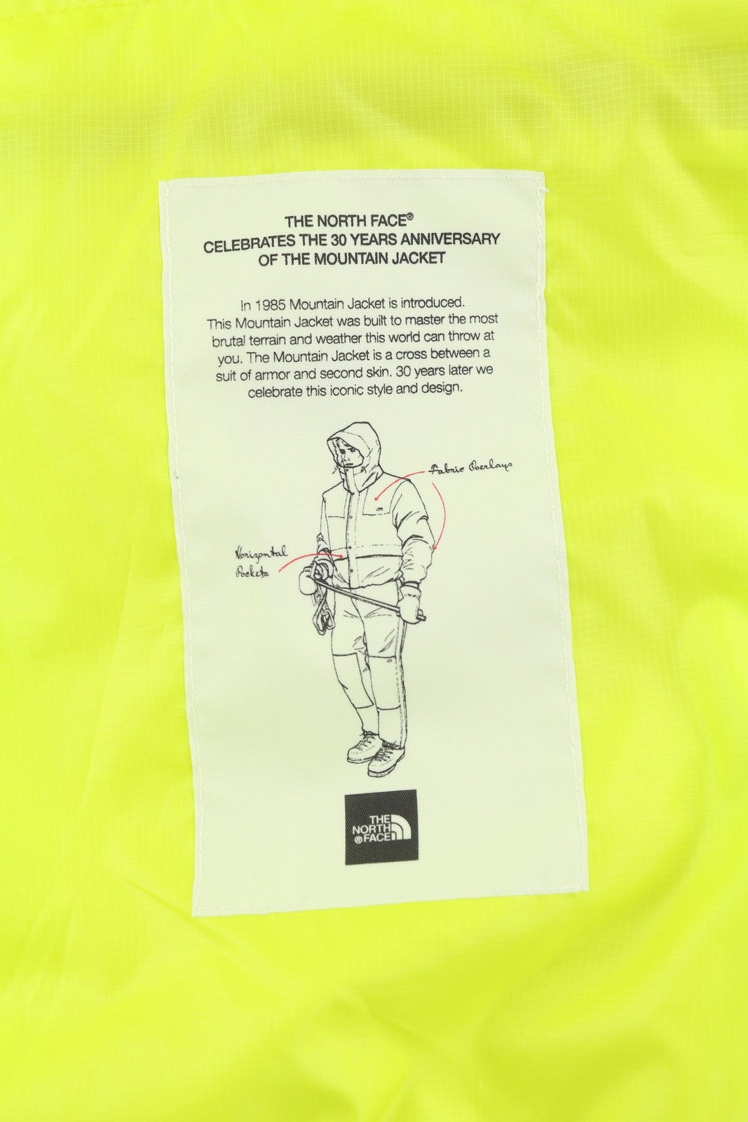 THE NORTH FACE Mountain Men's Jacket S Yellow Hooded Lightweight Zip