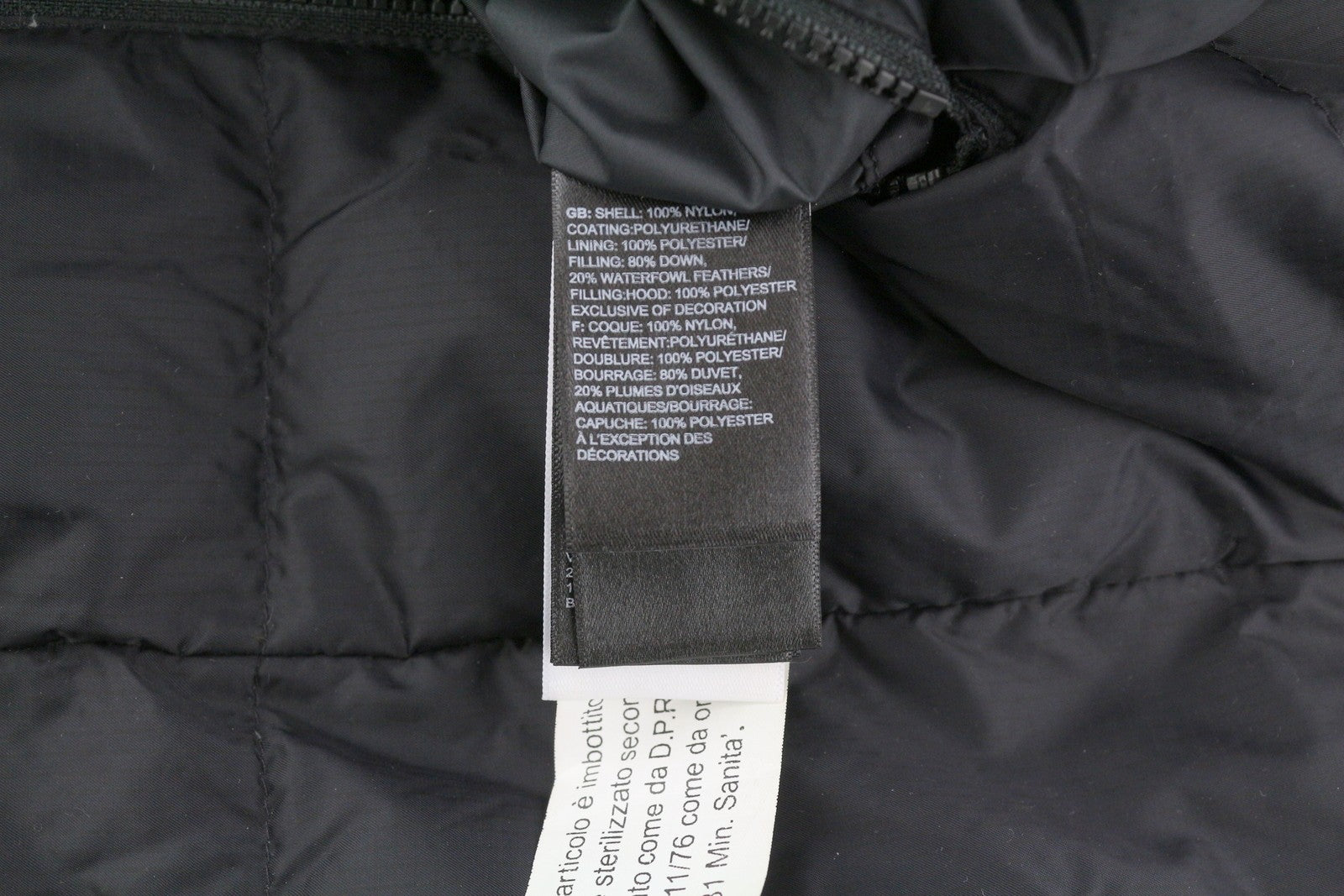 THE NORTH FACE Men's Jacket S Black 550 Down Insulated Zip Puffer