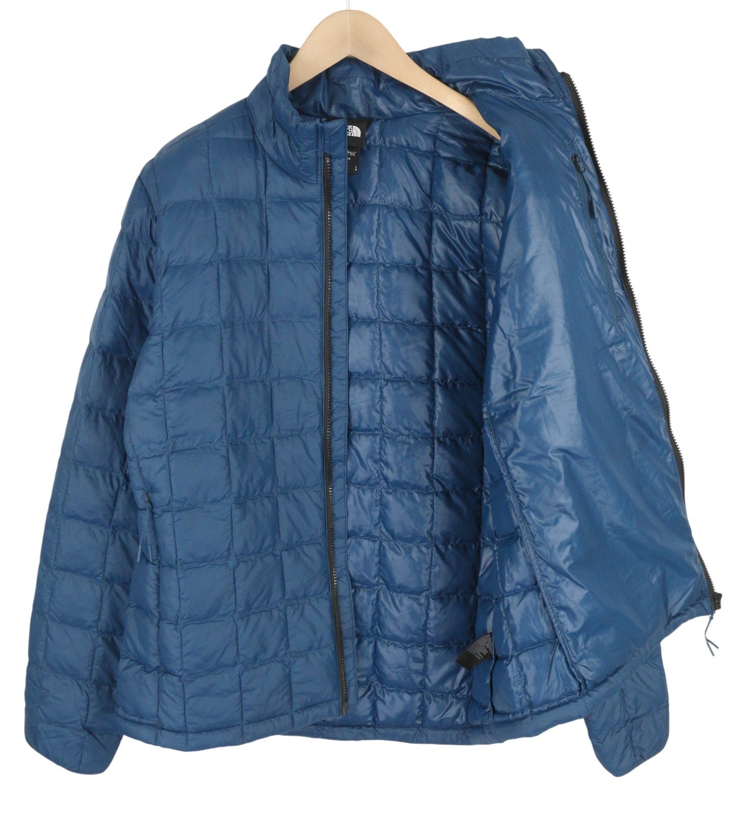 THE NORTH FACE Men's Jacket L Navy Thermoball Eco Quilted Puffer