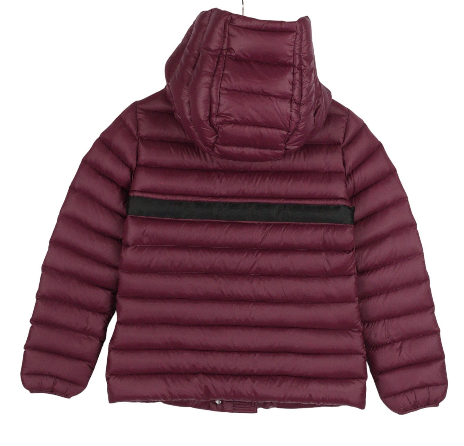 DIESEL Women's Jacket S Burgundy Down Hooded Zip Snap Puffer