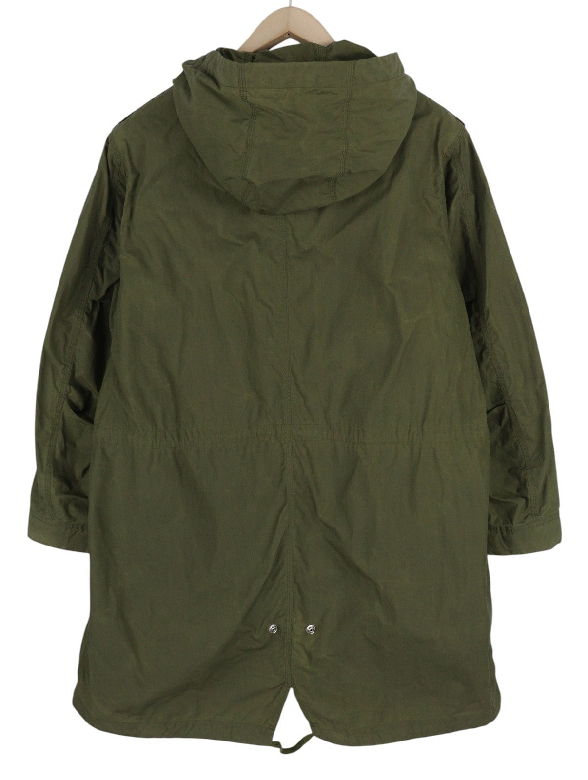 DIESEL W-Terry Women's Jacket M Green Hooded Parka Sherpa Lined RRP395