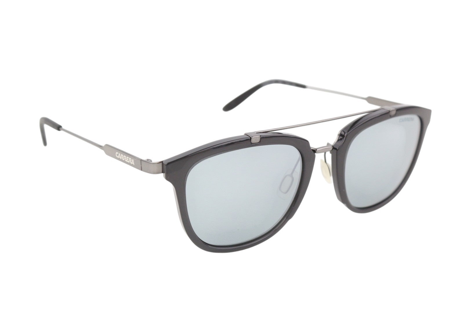 CARRERA 127/S Men Sunglasses Black Silver Tone Frame Tinted Unisex I48T4