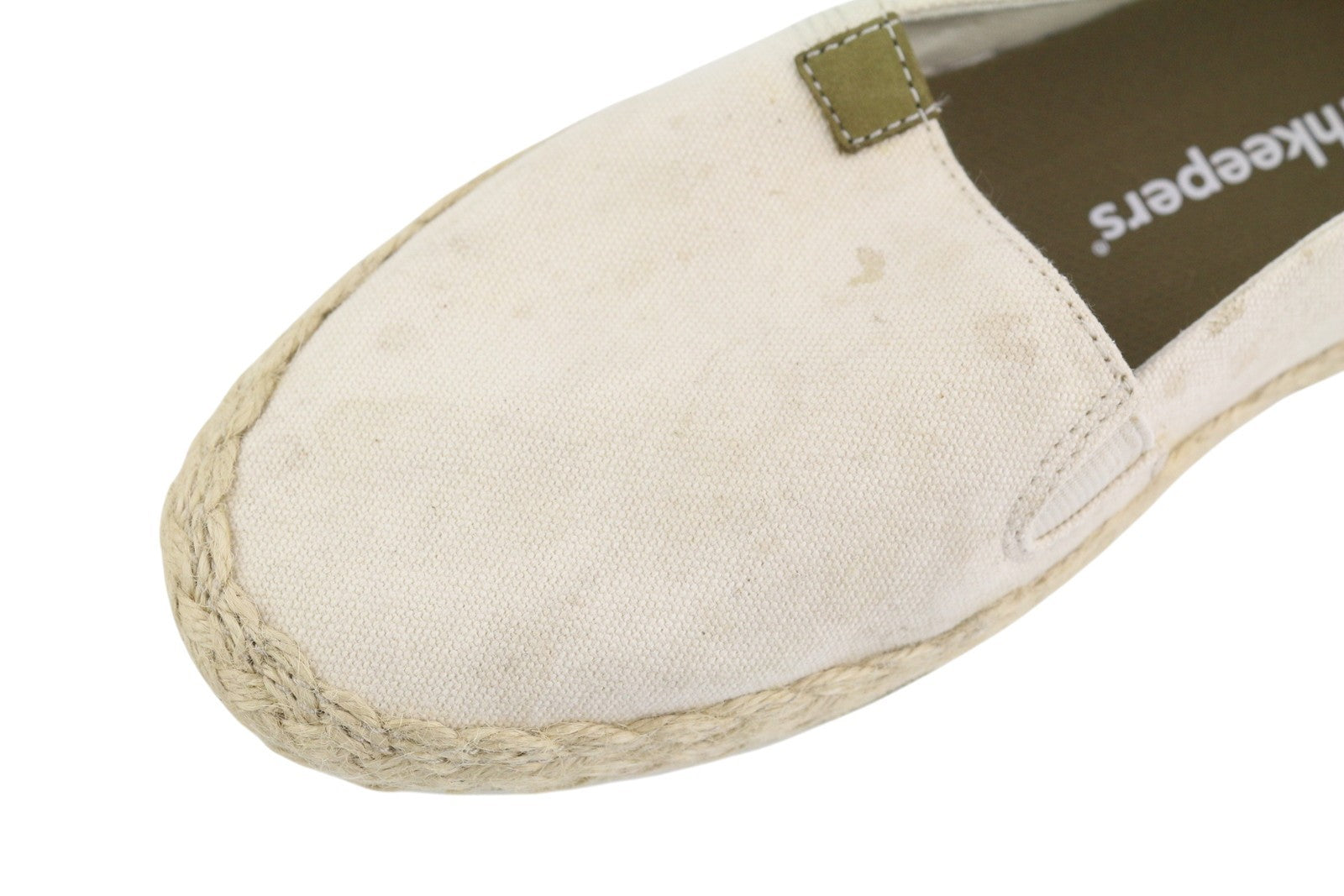 TIMBERLAND A24QW Women's Shoes EU38 Beige Espadrille Slip On Almond Logo
