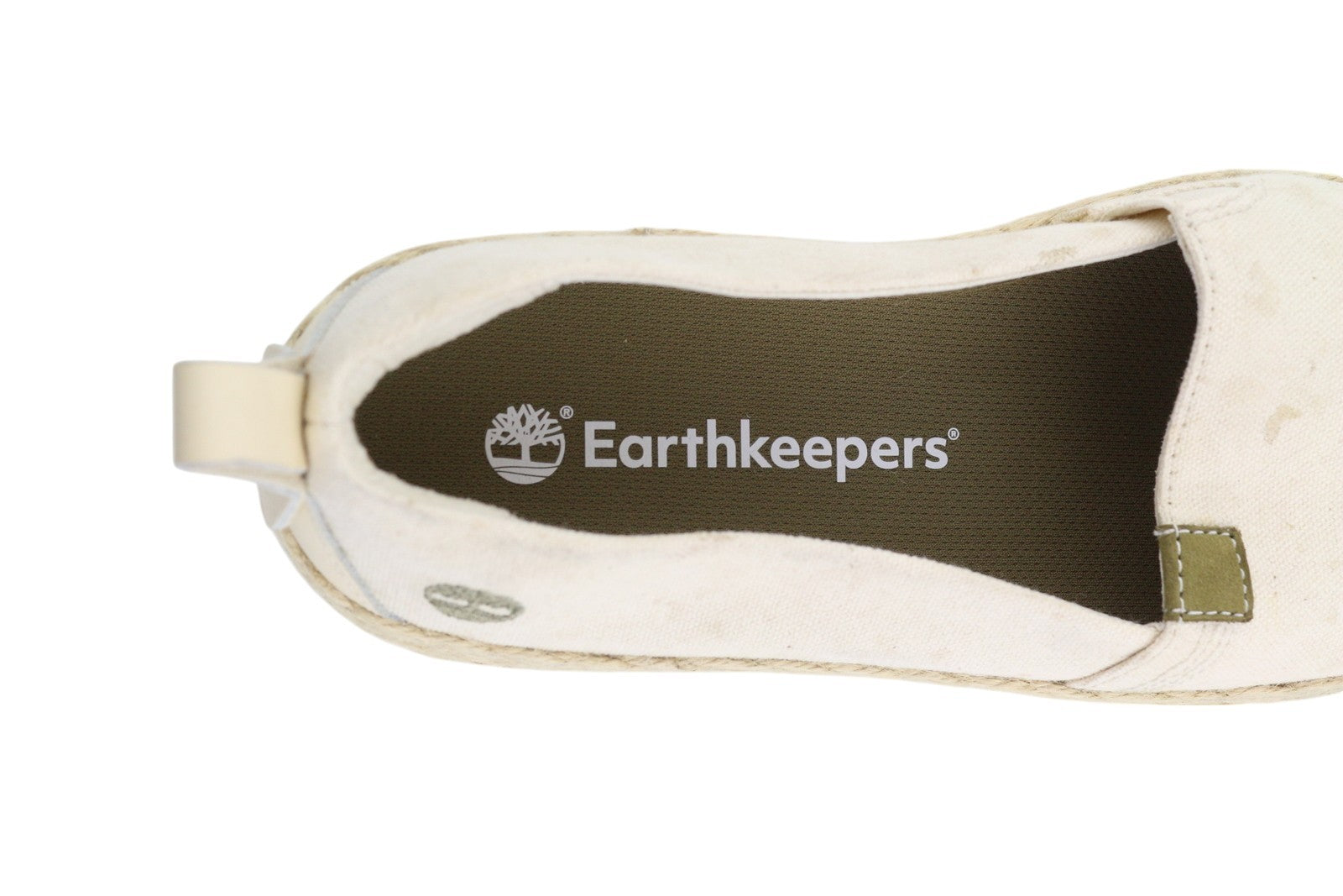 TIMBERLAND A24QW Women's Shoes EU38 Beige Espadrille Slip On Almond Logo