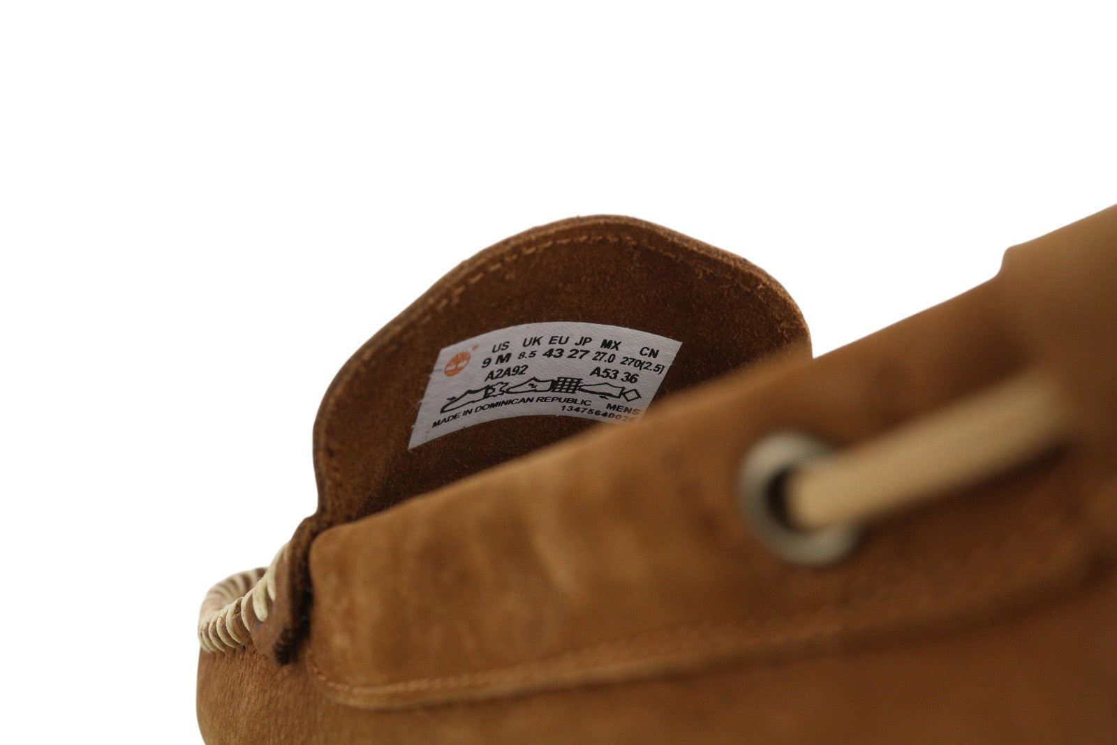 TIMBERLAND A2A92 Men's Shoes EU43 Brown Leather Boat Slip On Cloud Comfort