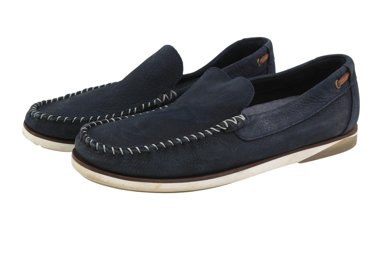 TIMBERLAND A2A8F Men's Shoes EU43 Navy Leather Boat Flat Cloud Comfort