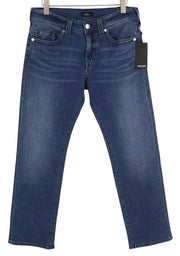 TRUE RELIGION Ricky Men's Jeans W32 Relaxed Straight Zip Fly Blue Denim