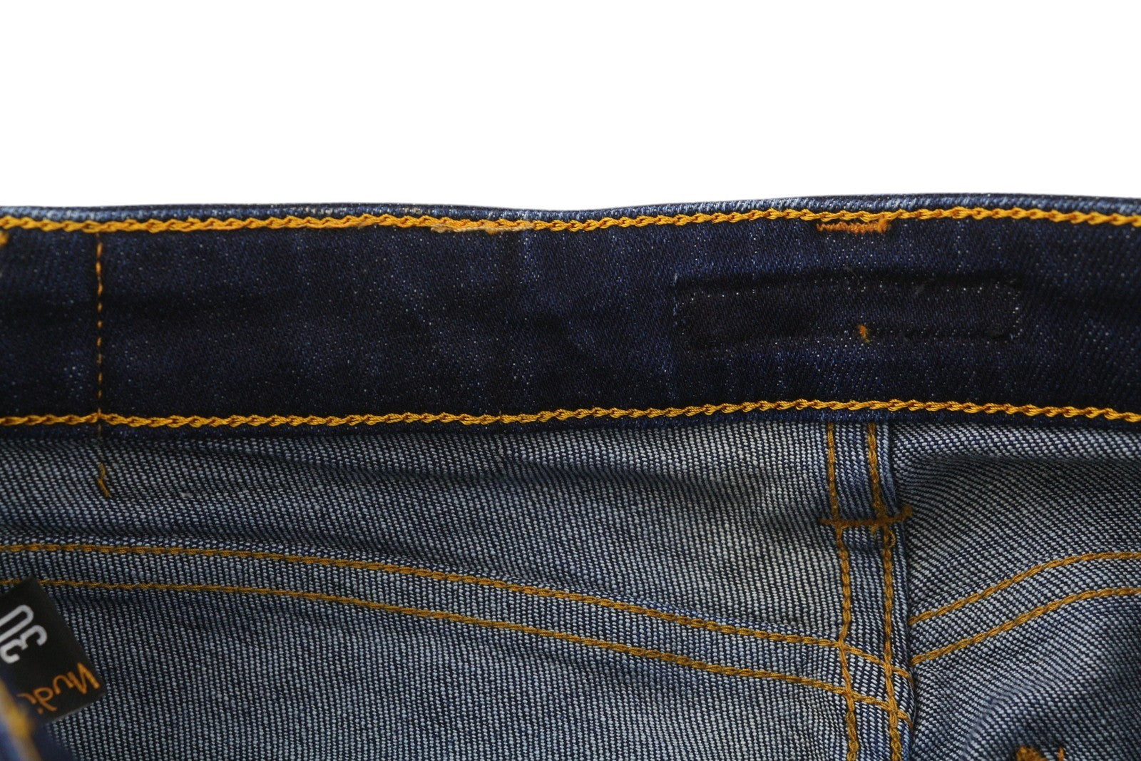 NUDIE JEANS Skinny Lin Women's Shorts W27 Blue Washed Stretch Denim Zip