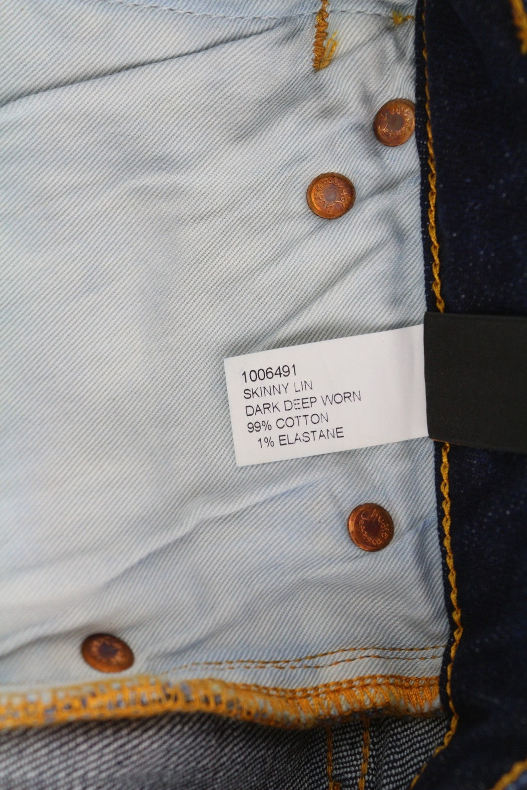 NUDIE JEANS Skinny Lin Women's Shorts W27 Blue Washed Stretch Denim Zip