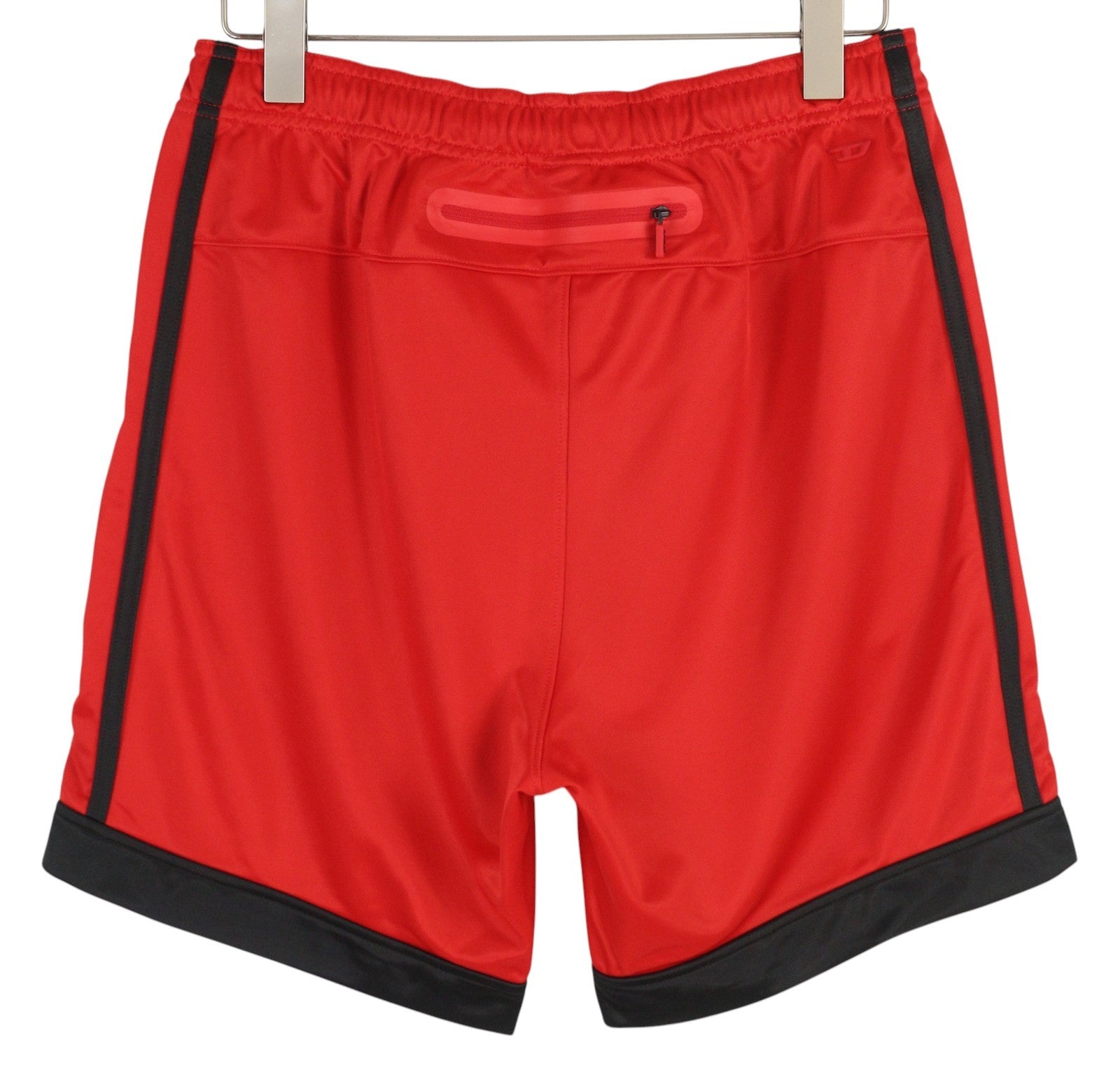 DIESEL Amsb-Stadiom-Wt13 Men's Shorts L Red 55DSL Track Elastic Waist