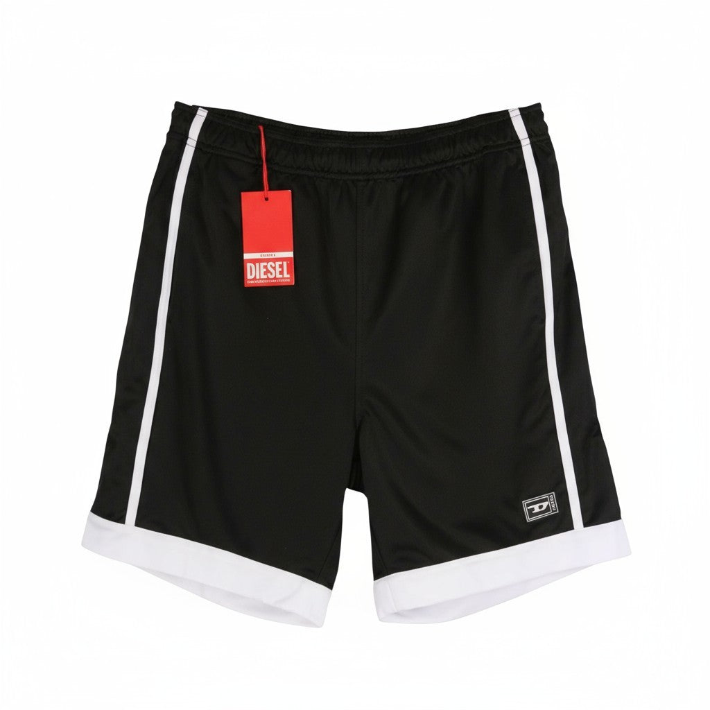 DIESEL Amsb-Stadiom-Wt13 Men's Shorts 2XL Black 55DSL Track Elastic Fit