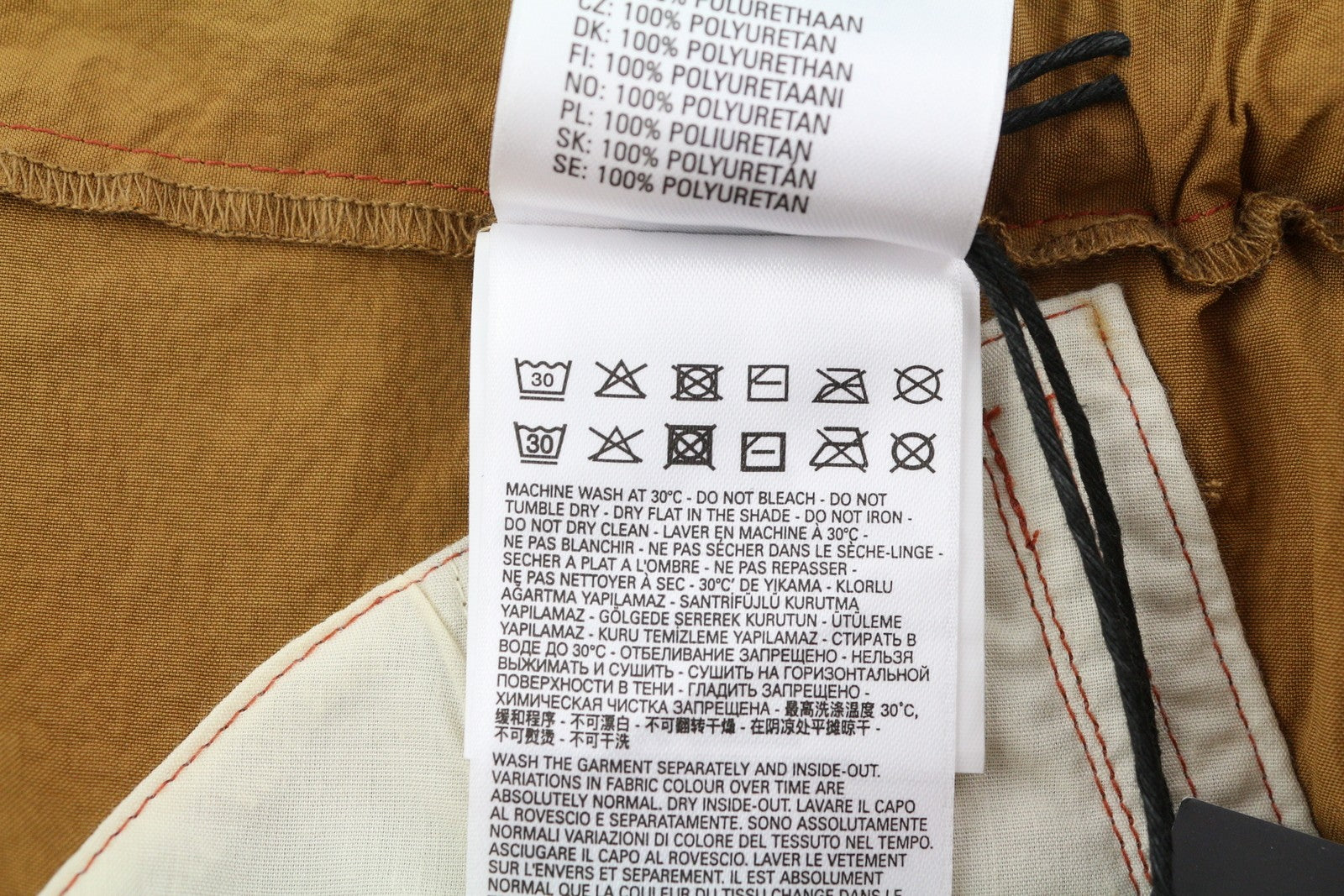 DIESEL P-Glary Men's Shorts W32 Brown Cargo Elastic Waist Utility RRP175