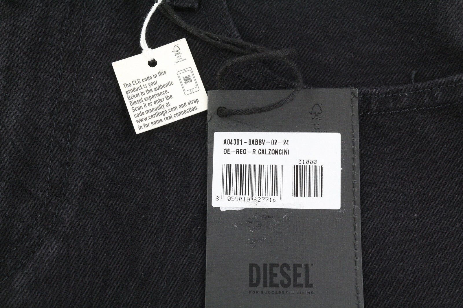 DIESEL De-Reg-R 0ABBV Women's Shorts W24 Black Denim Distressed Zip