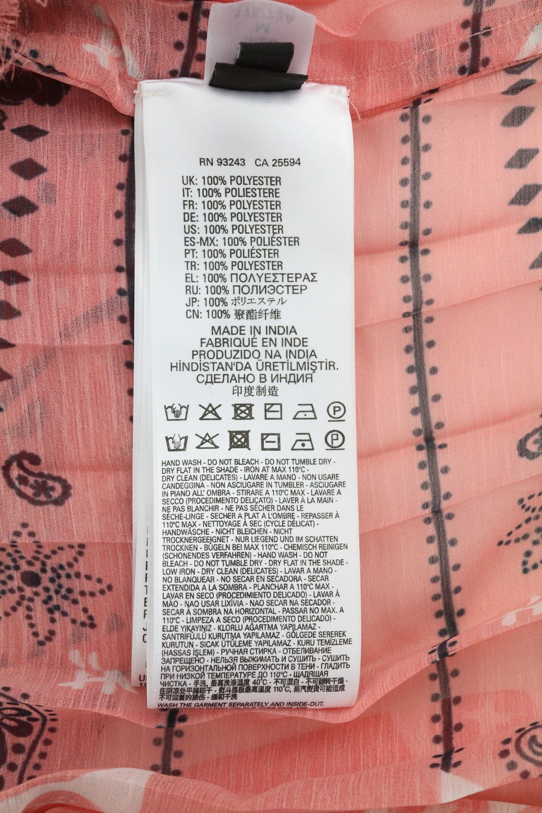 DIESEL O-Pliz Women's Skirt M Pink Pleated Pattern Double Waist Logo