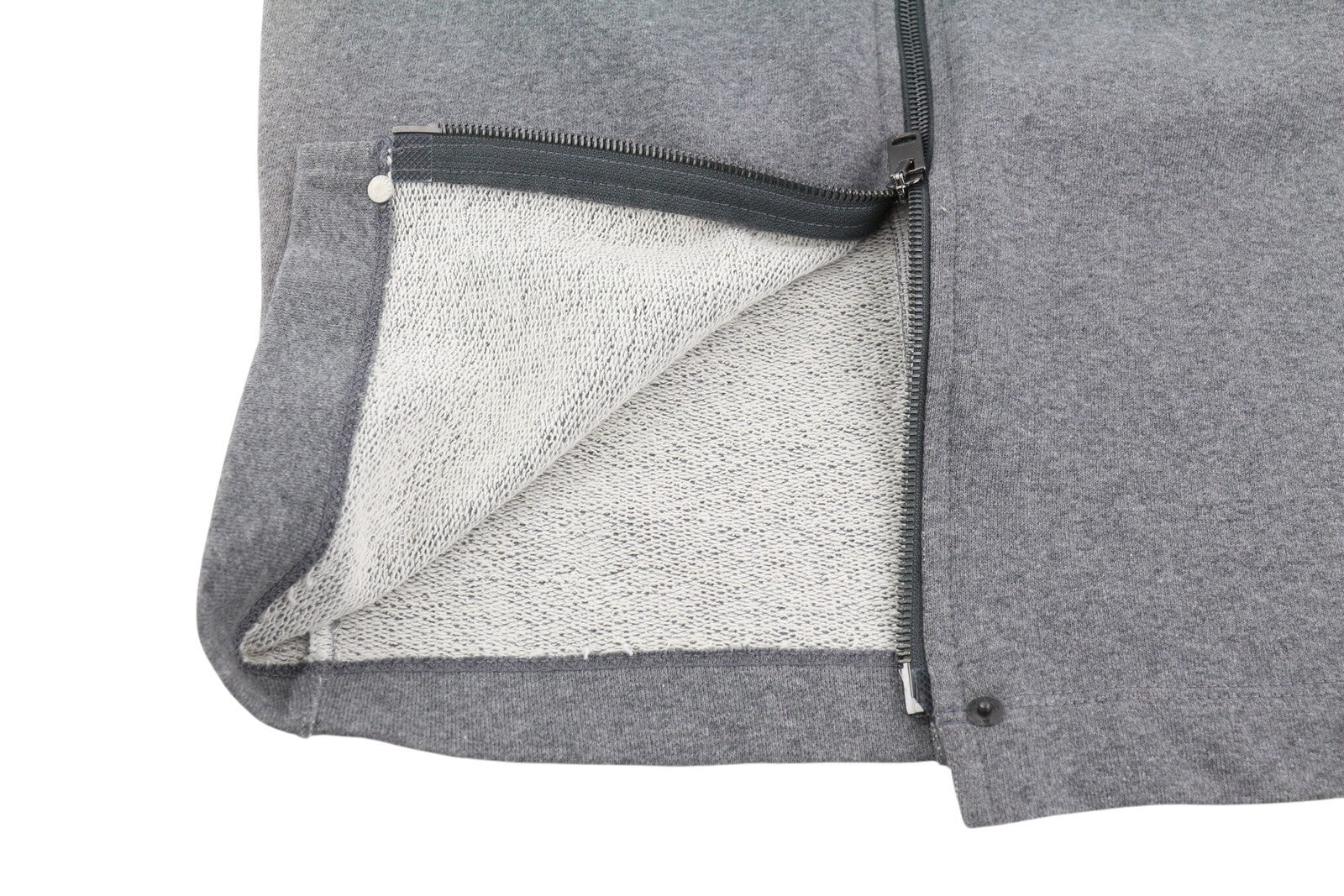 DIESEL O-Vita Women's Skirt W24 Grey Melange Slim Pencil Zippered Short