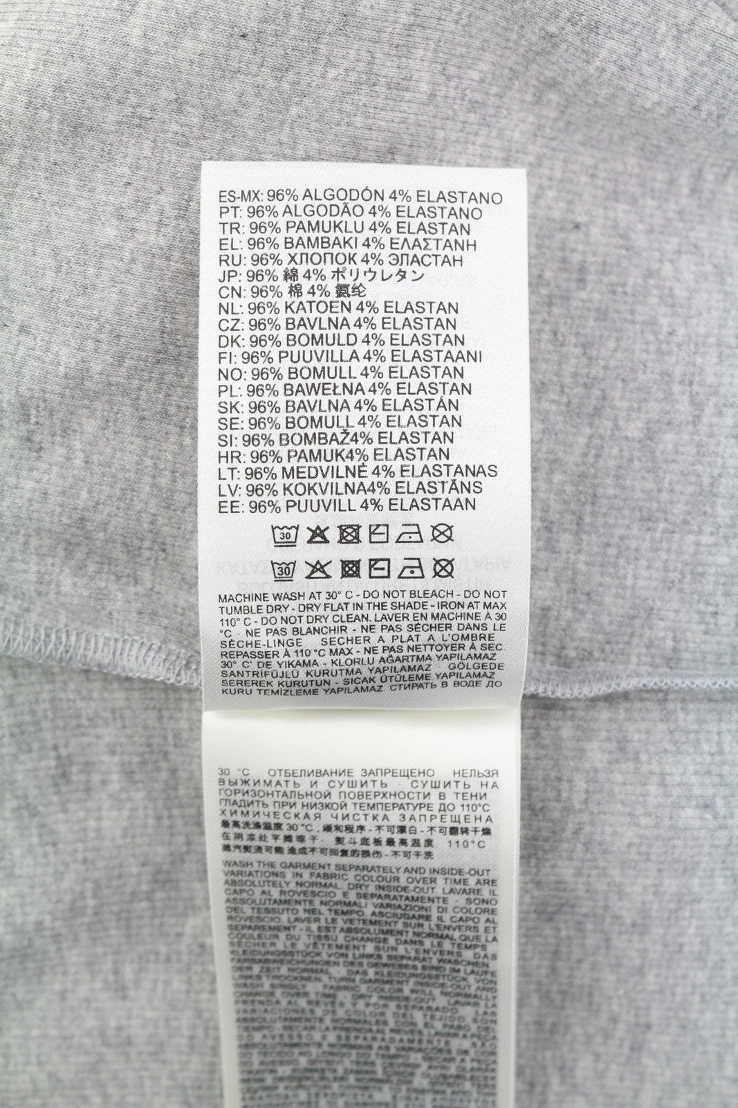 DIESEL T-Hop-D Women's T-Shirt L Grey Melange Sleeveless Stretch Logo