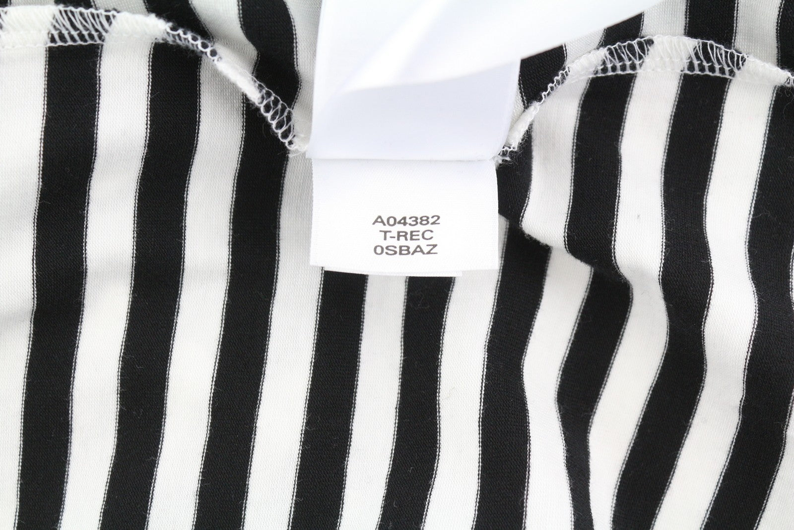 DIESEL T-Amos Women's T-Shirt S White Black Stripe Sleeveless Logo