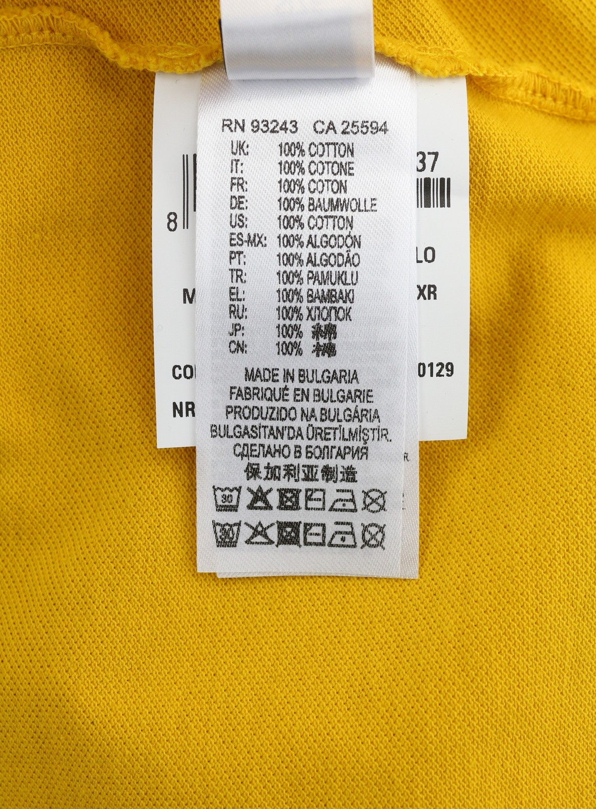 DIESEL T-Polo-Worky Men's T-Shirt L Yellow Cotton Polo Half Button