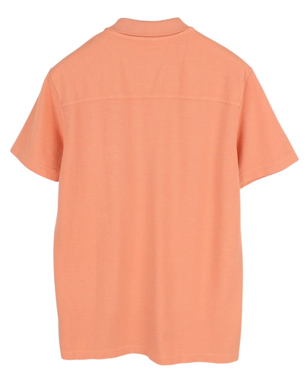 DIESEL T-Polo-Worky Men's T-Shirt M Peach Stretch Polo Half Button Logo