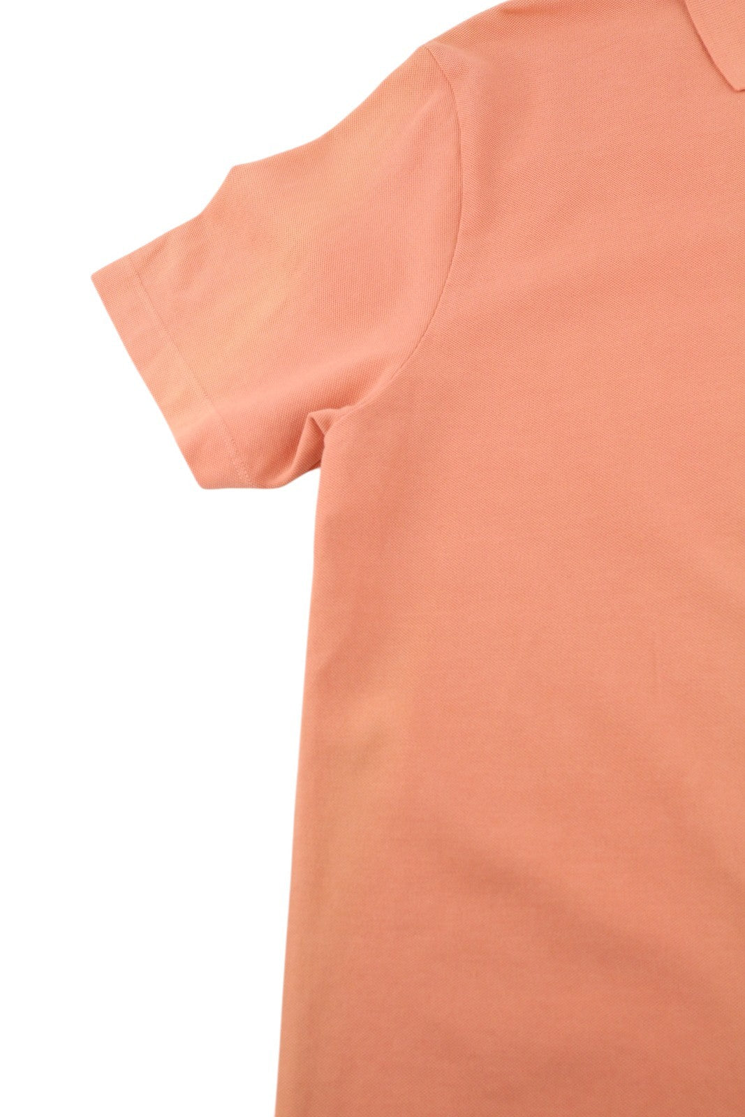 DIESEL T-Polo-Worky Men's T-Shirt M Peach Stretch Polo Half Button Logo