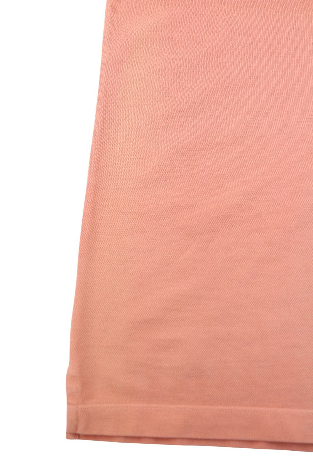 DIESEL T-Polo-Worky Men's T-Shirt L Peach Stretch Polo Button Neck