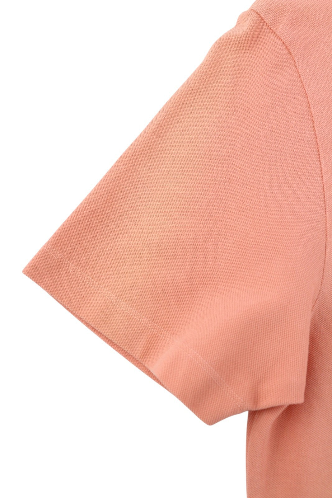 DIESEL T-Polo-Worky Men's T-Shirt L Peach Stretch Polo Button Neck