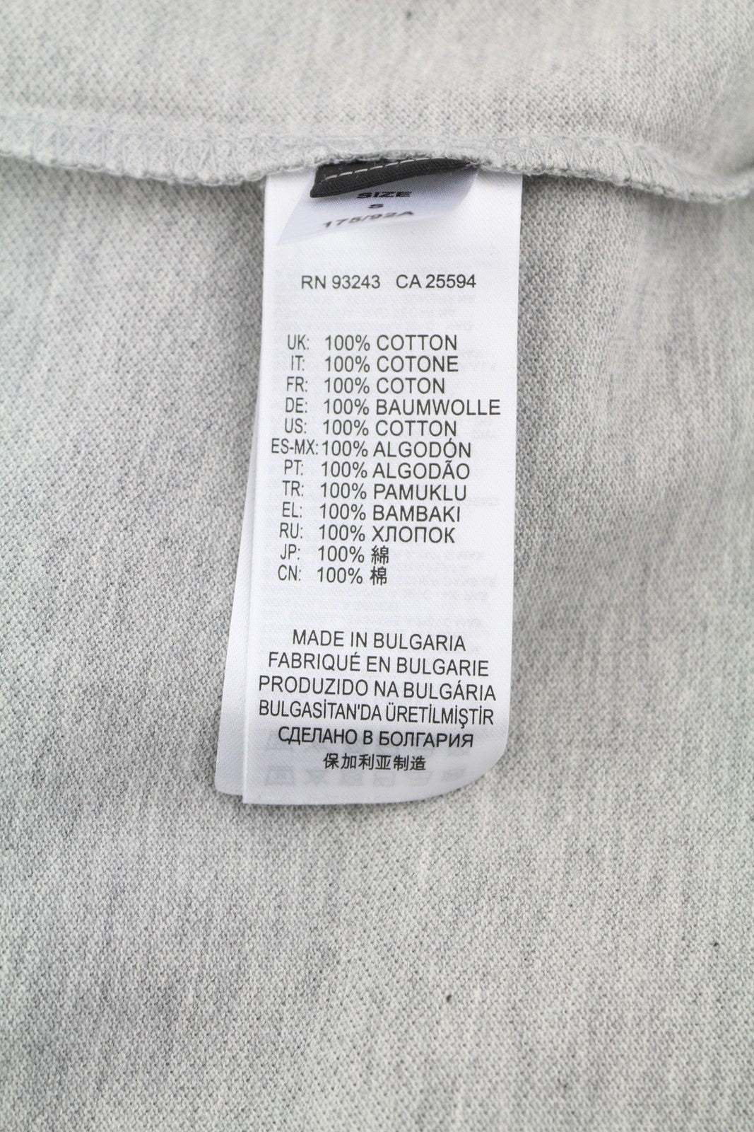 DIESEL T-Weet-Div Polo Men's T-Shirt S Grey Melange Half Button Logo