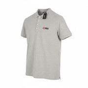 DIESEL T-Weet-Div Polo Men's T-Shirt M Grey Melange Half Button Casual