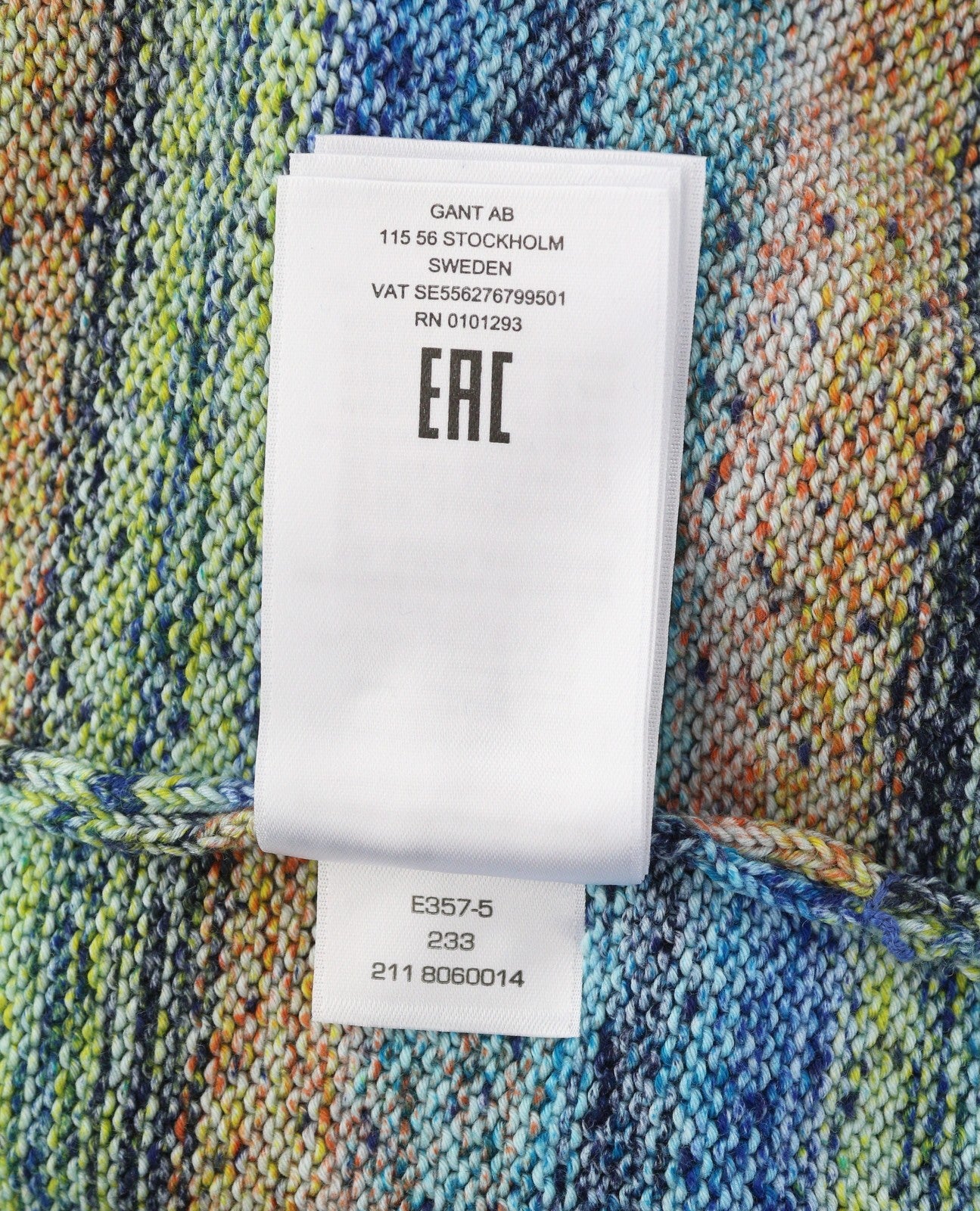 GANT Space Dyed C-Neck Men Jumper 2XL Multicolour Tight-Neck Pullover