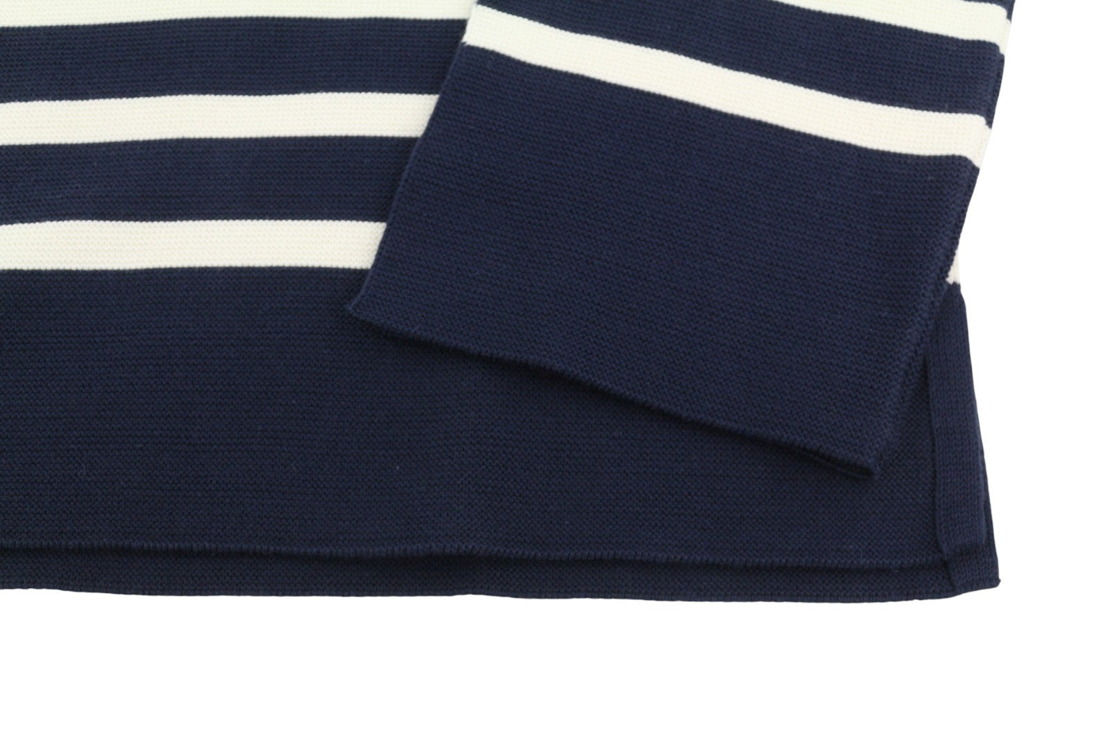 GANT Breton Stripe C-Neck Women Jumper XS Cream Tight-Knit Stretch Pullover