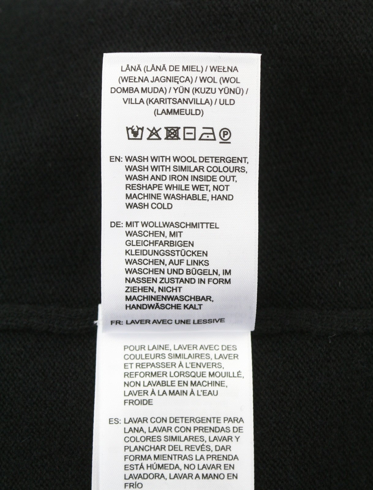 GANT Extrafine Lambswool V-Neck Women Jumper M Black Knit Pullover