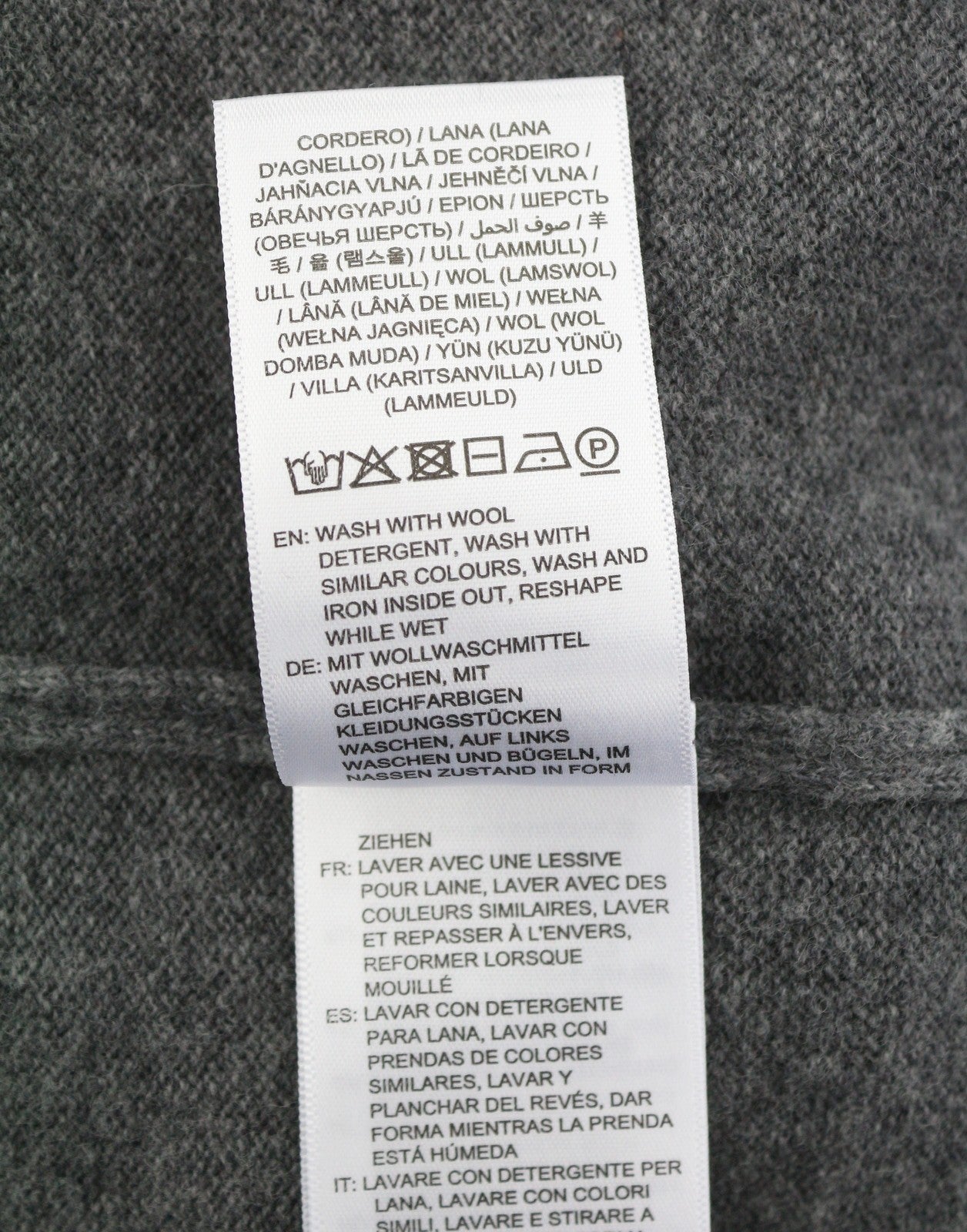 GANT Superfine Lambswool C-Neck Women Jumper S Dark Grey Melange Knit Pullover