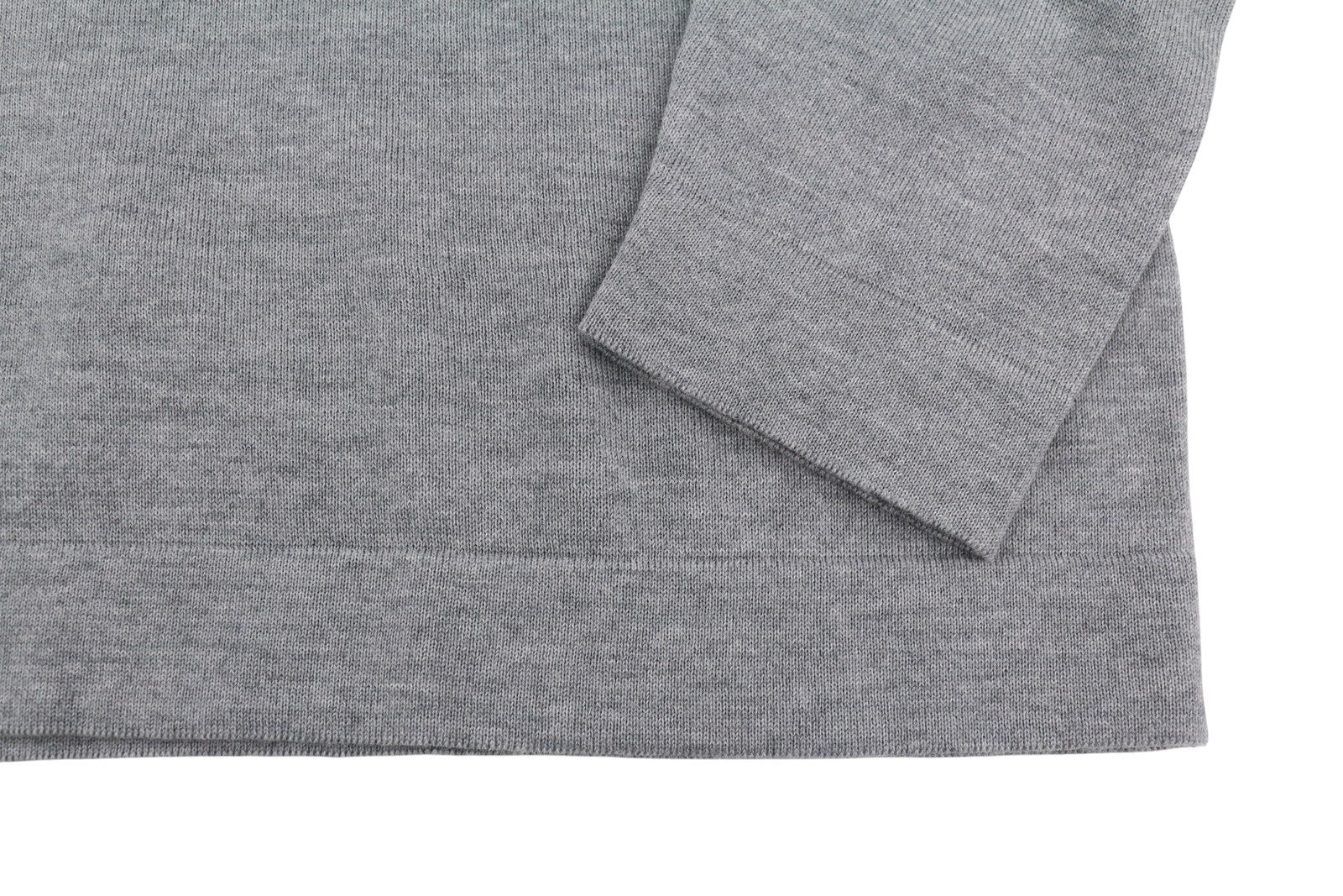 GANT Fine Merino Crew Women Jumper XL Grey Melange Tight-Knit Pullover