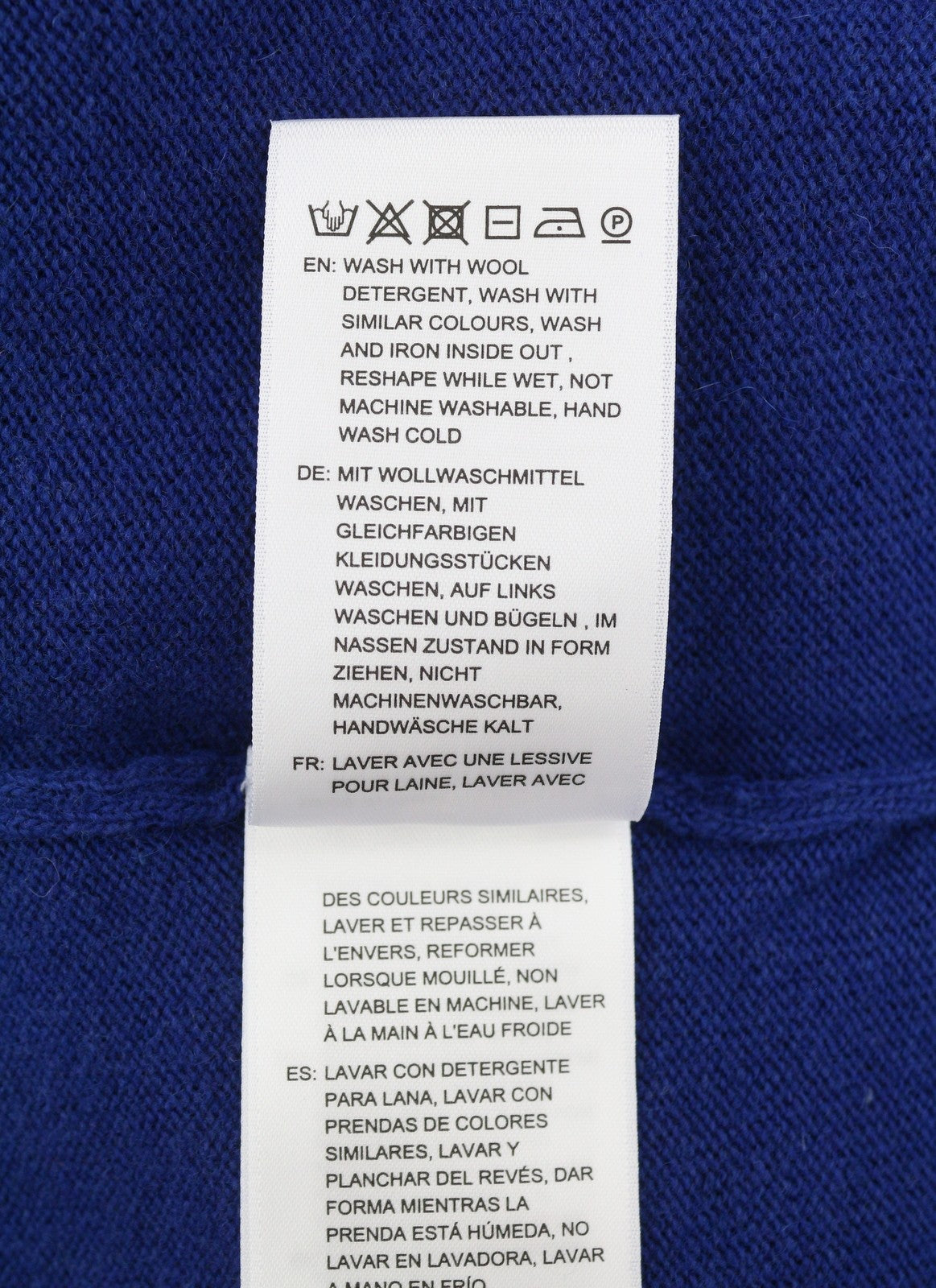 GANT Extrafine Lambswool V-Neck Women Jumper M Crisp Blue Tight-Knit Pullover