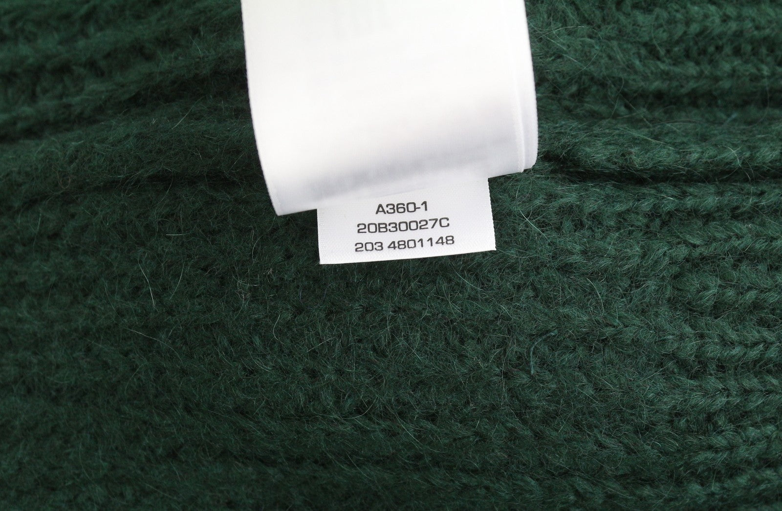 GANT Wool Mohair Pointelle Crew Women Jumper XL Tartan Green Knit Pullover