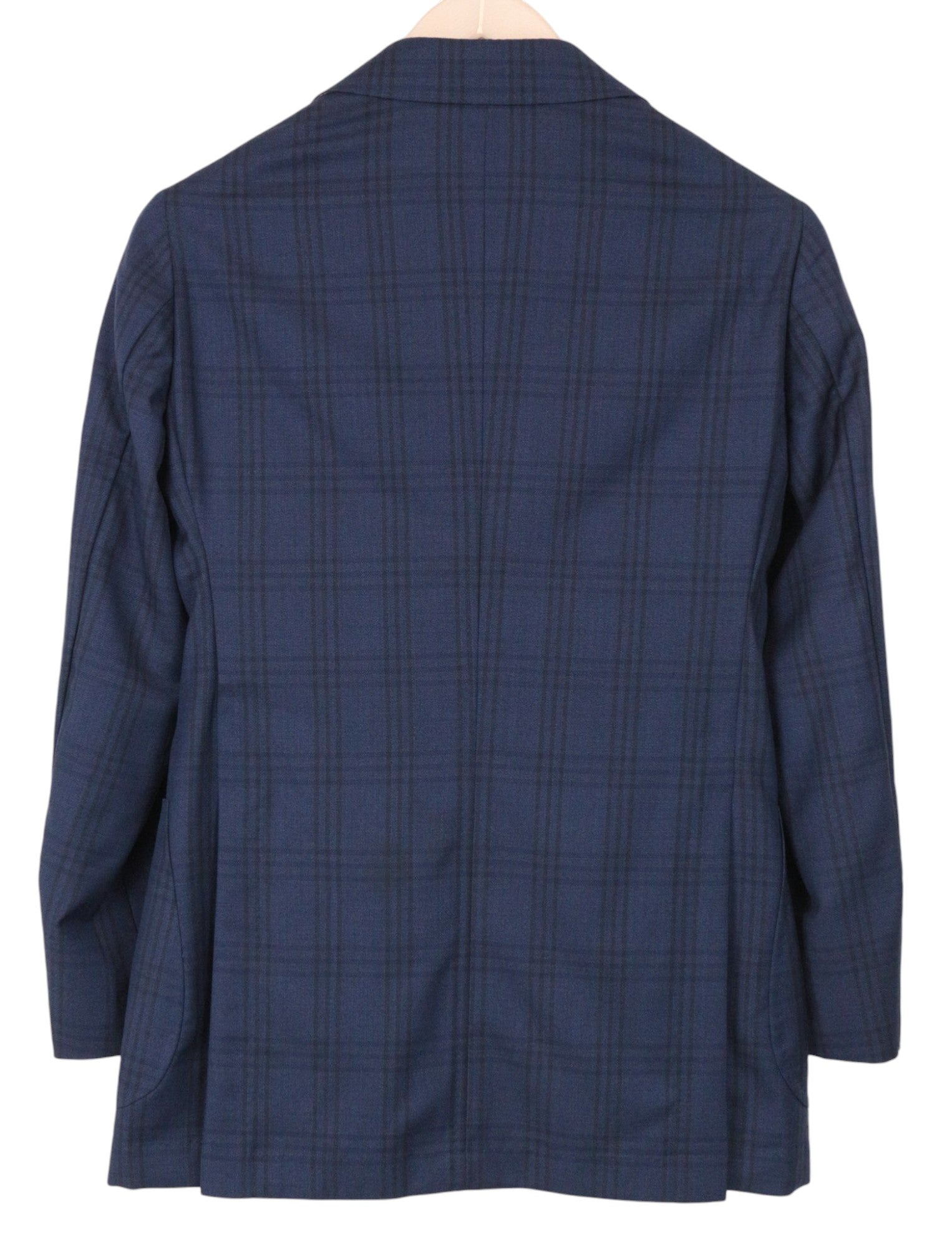 SUITSUPPLY La Spalla Men's UK30R Suit Blue Slim Fit Check S130 Wool 2 Piece