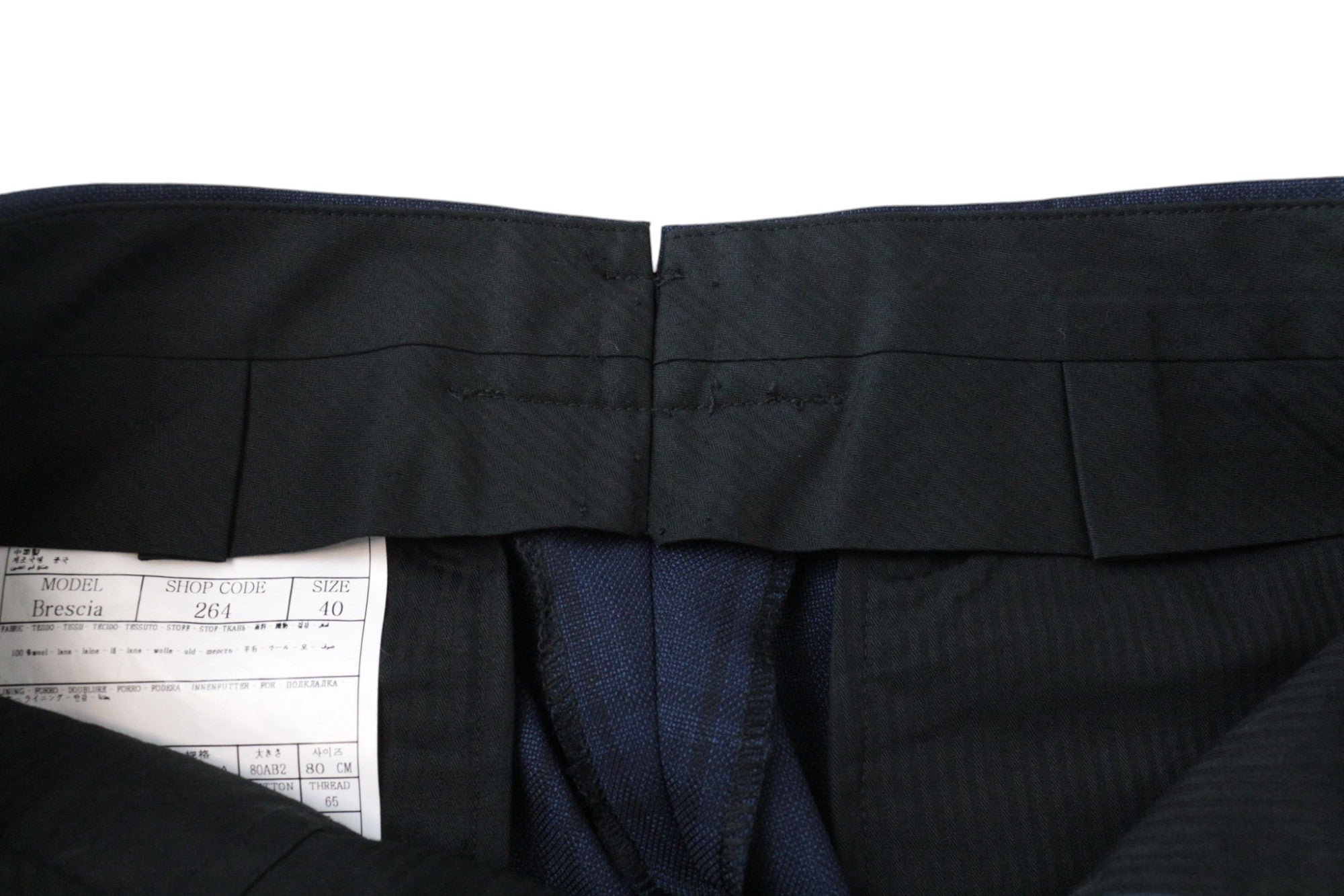 SUITSUPPLY La Spalla Men's UK30R Suit Blue Slim Fit Check S130 Wool 2 Piece