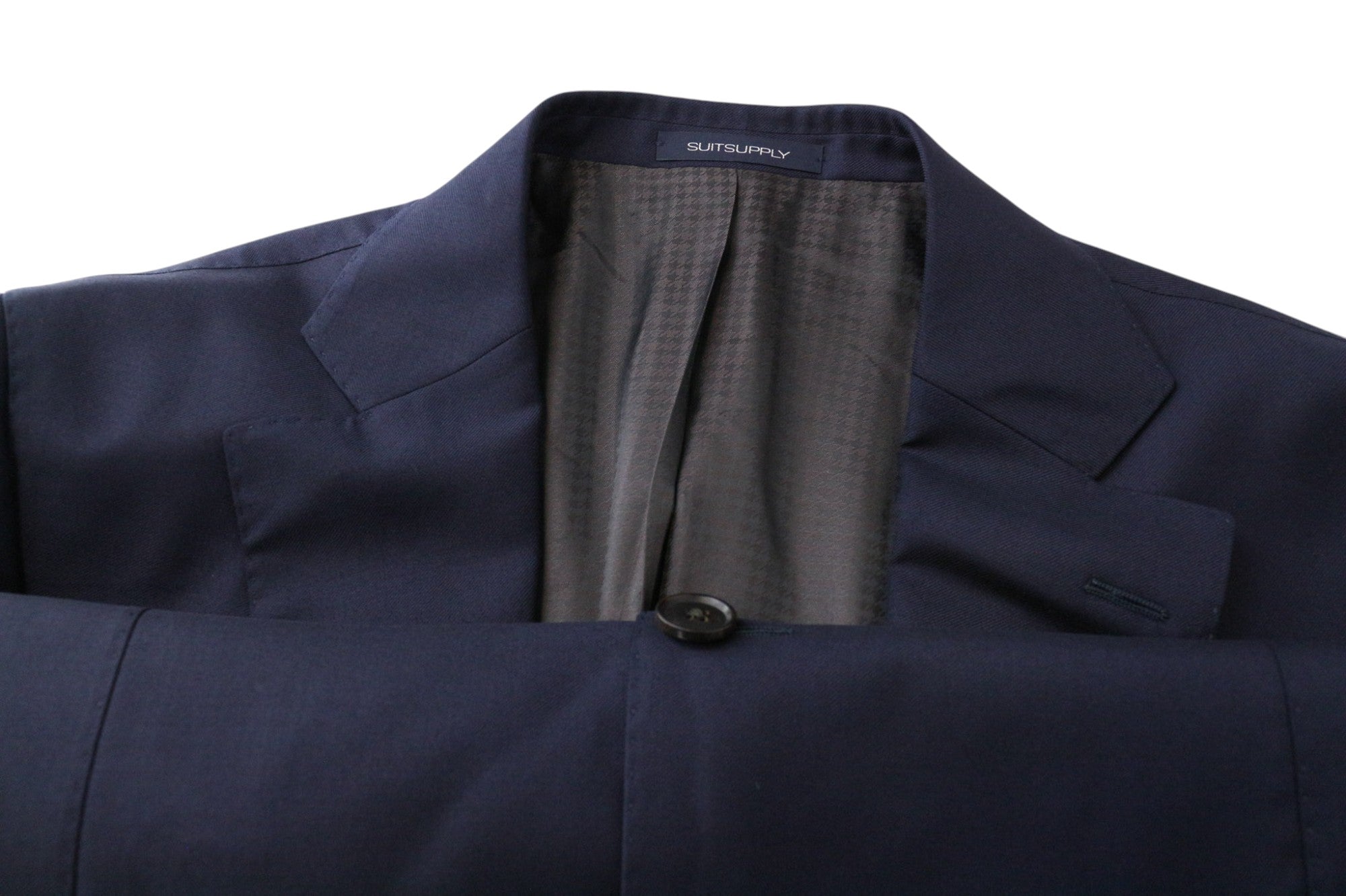 SUITSUPPLY La Spalla Men's Suit UK44R Pure Wool Navy Blue Two Piece Single