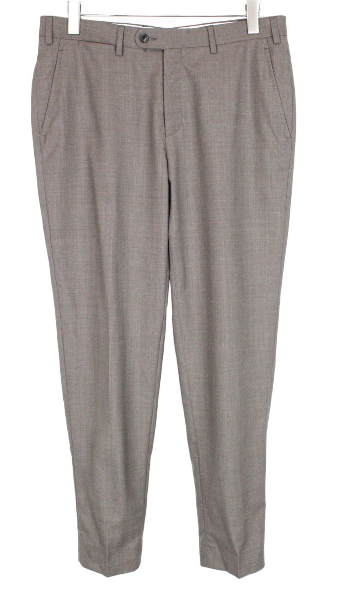 SUITSUPPLY Havana Patch Men's Suit UK40R Wool S120s Light Brown Slim 2 Piece