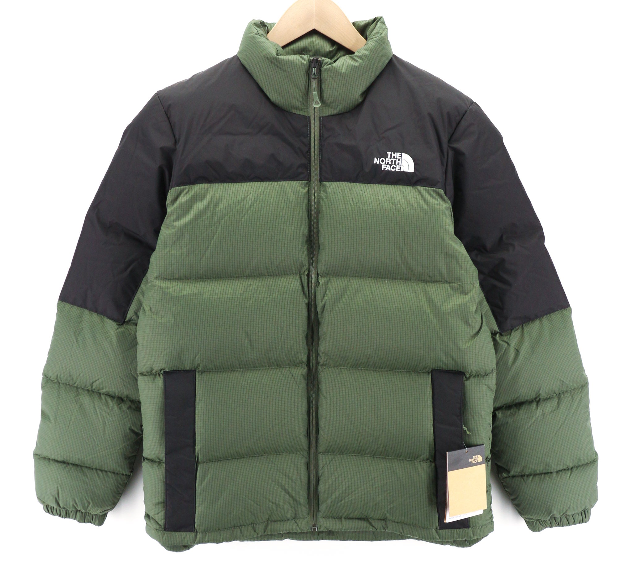 THE NORTH FACE Diablo Men's Jacket M Green 700 Down Puffer Zip Insulated Logo