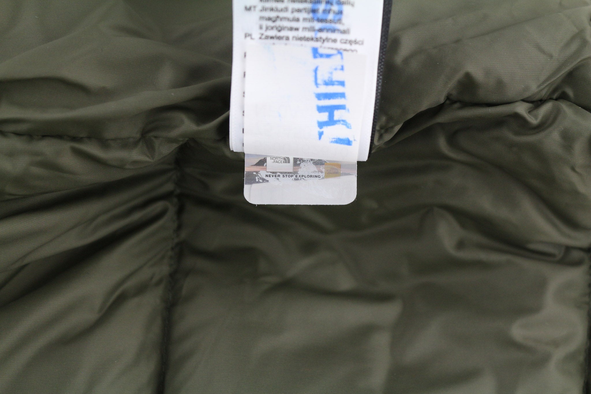THE NORTH FACE Diablo Men's Jacket M Green 700 Down Puffer Zip Insulated Logo