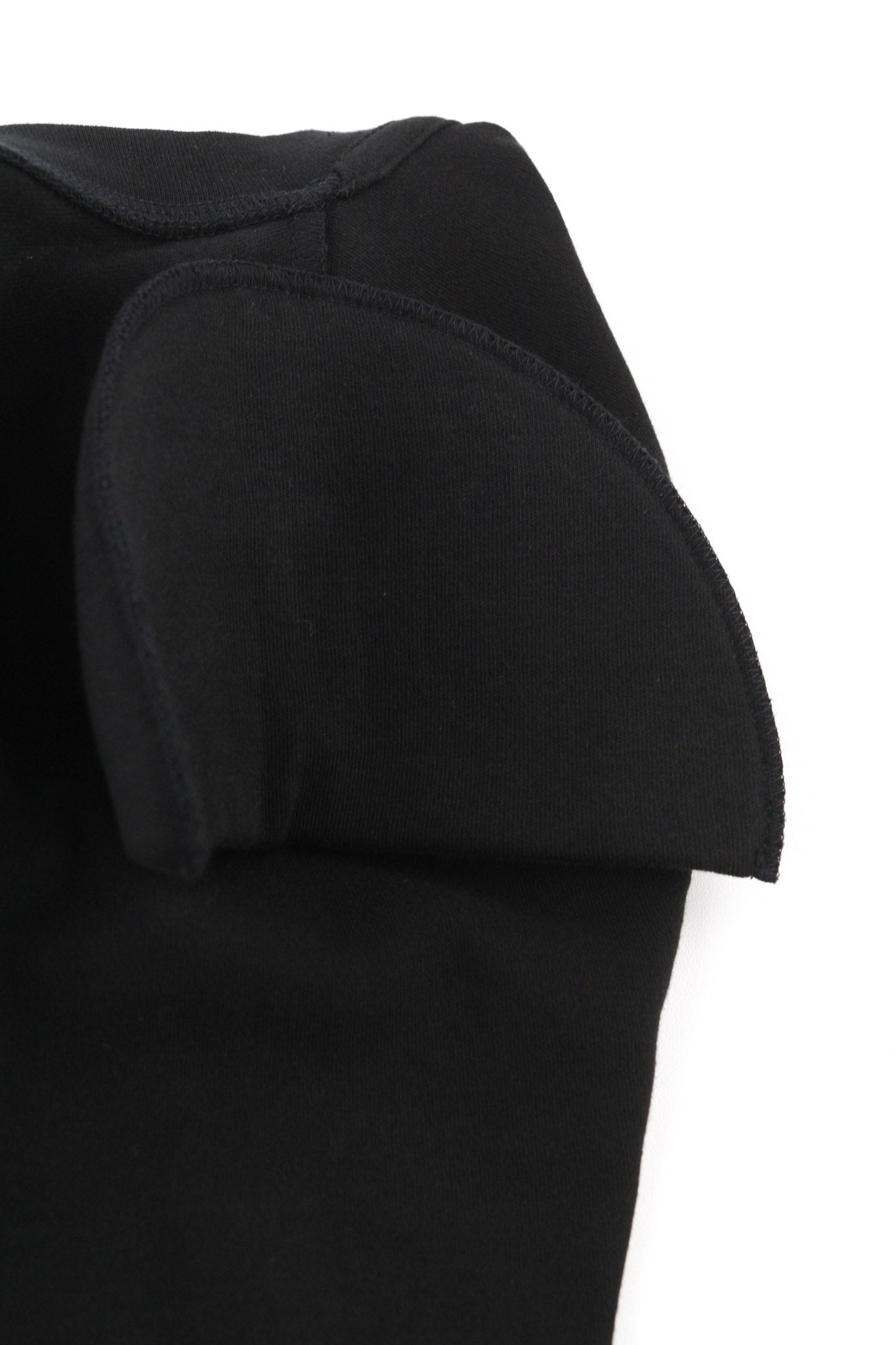 JOHN RICHMOND Women's T-Shirt S Black Shoulder Pads Short Sleeve Logo Print