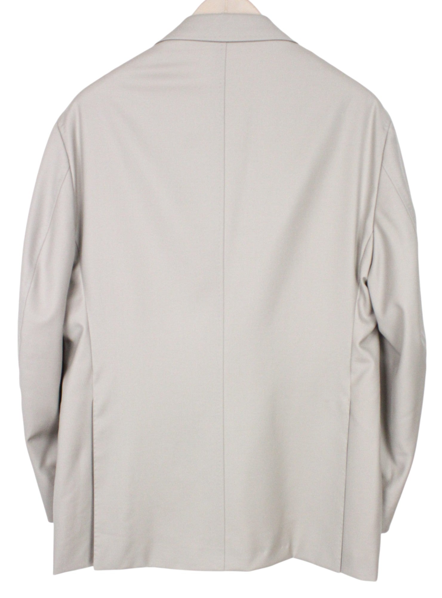 SUITSUPPLY La Spalla Men Suit UK44S Light Beige 2-Piece Slim Melange Wool Twill