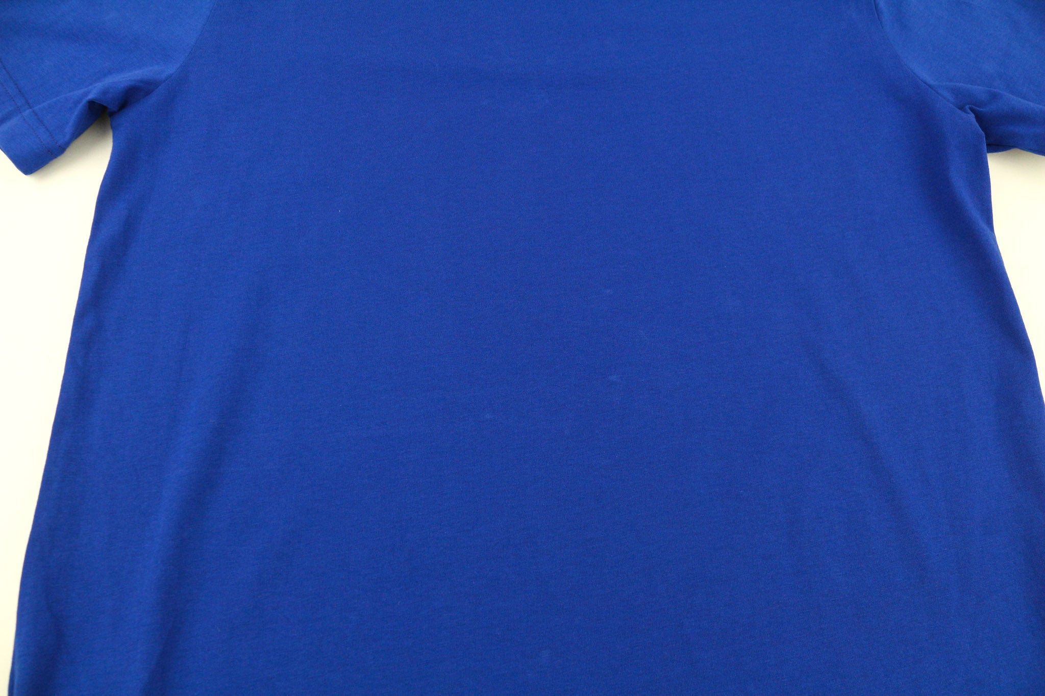 JOHN RICHMOND Men's T-Shirt M Blue Crew Neck Yellow Short Sleeve All Season