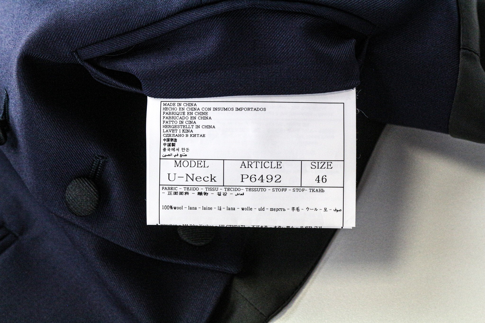 SUITSUPPLY Lazio Tuxedo Men's Suit UK36R Slim Fit Navy Super 130's Wool 3-Piece