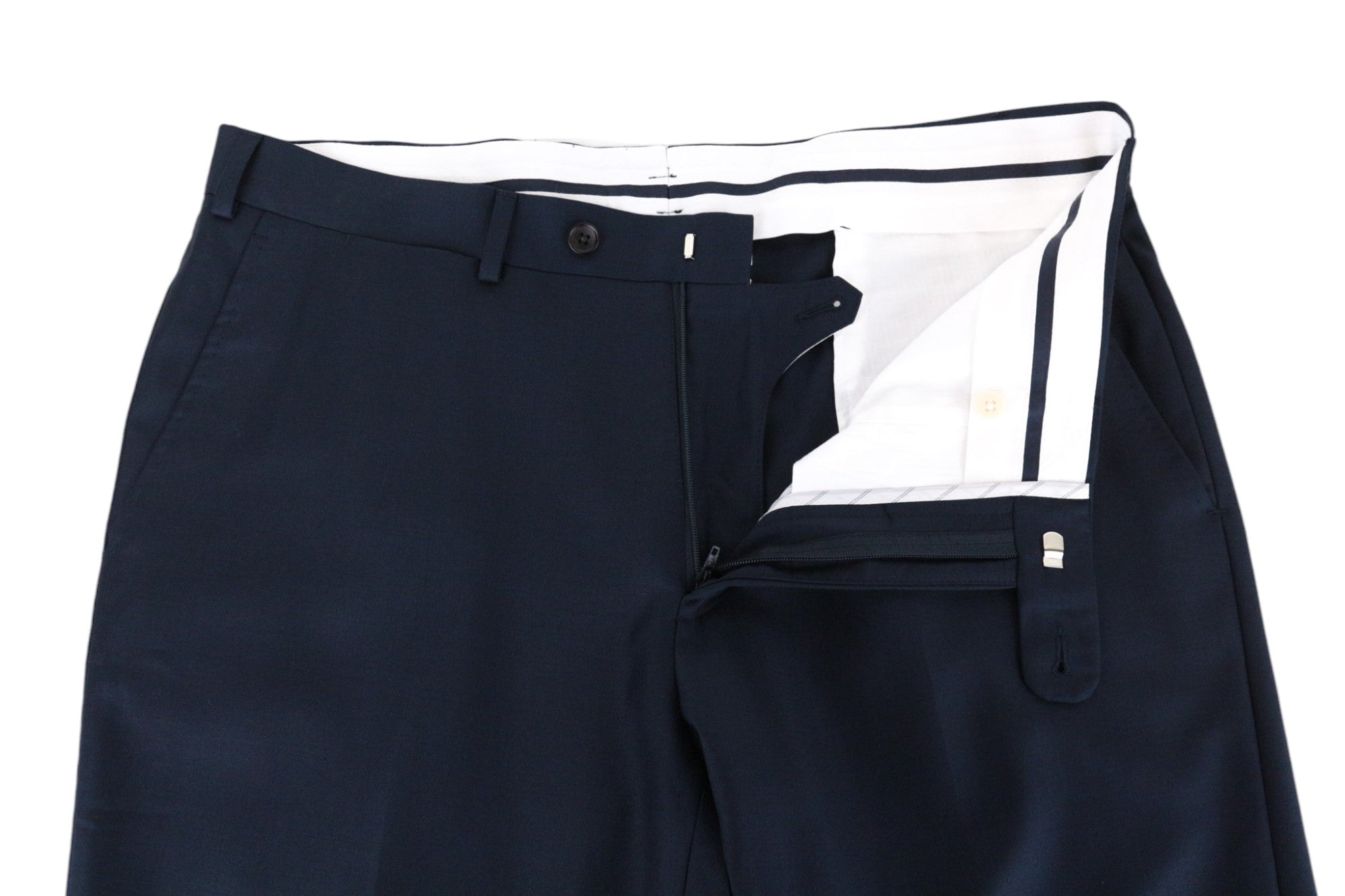 SUITSUPPLY Lazio Men's Suit UK40R Blue Super 110's Wool Slim Unlined 2 Pc