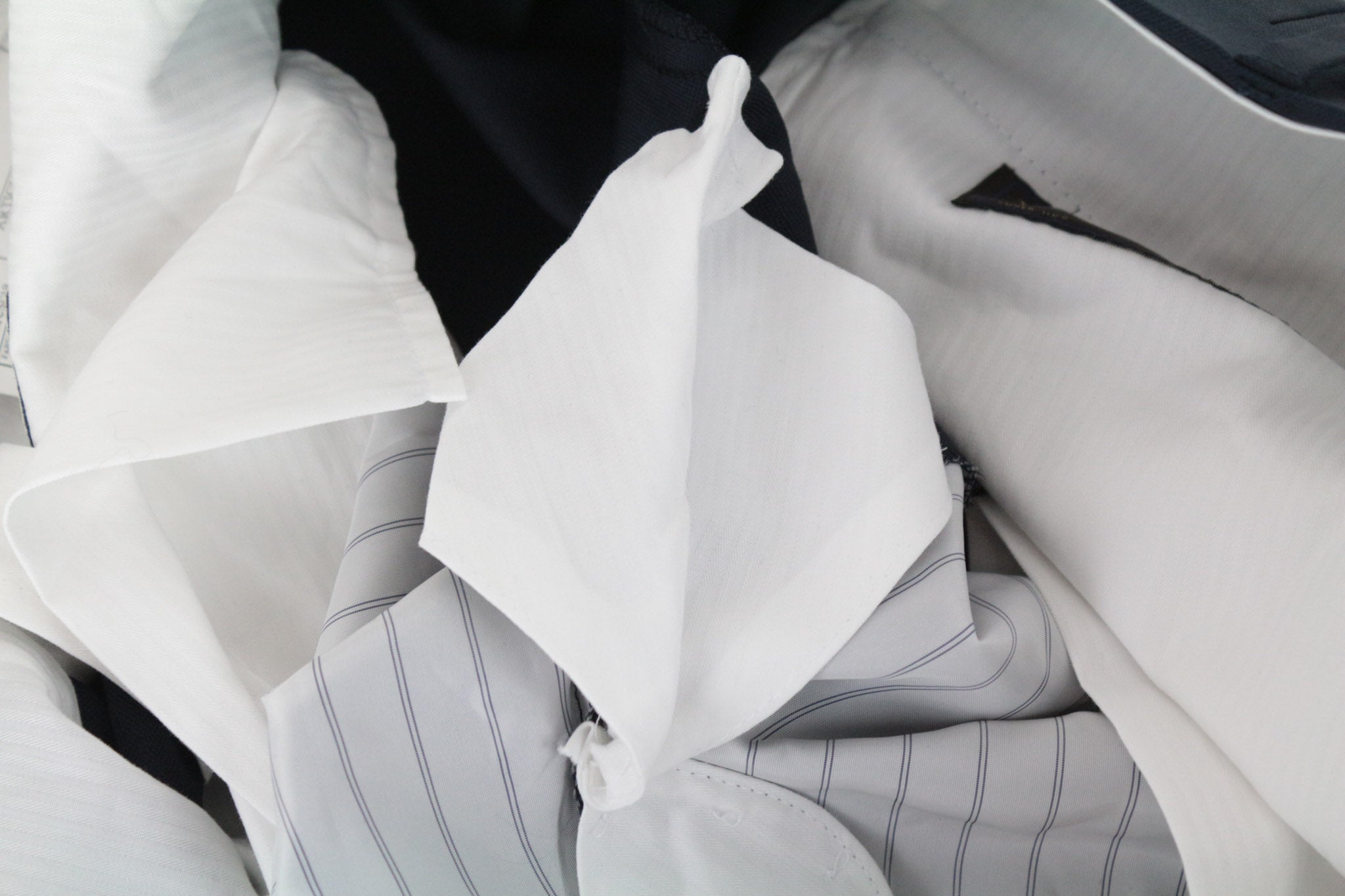 SUITSUPPLY Lazio Men's Suit UK40R Blue Super 110's Wool Slim Unlined 2 Pc