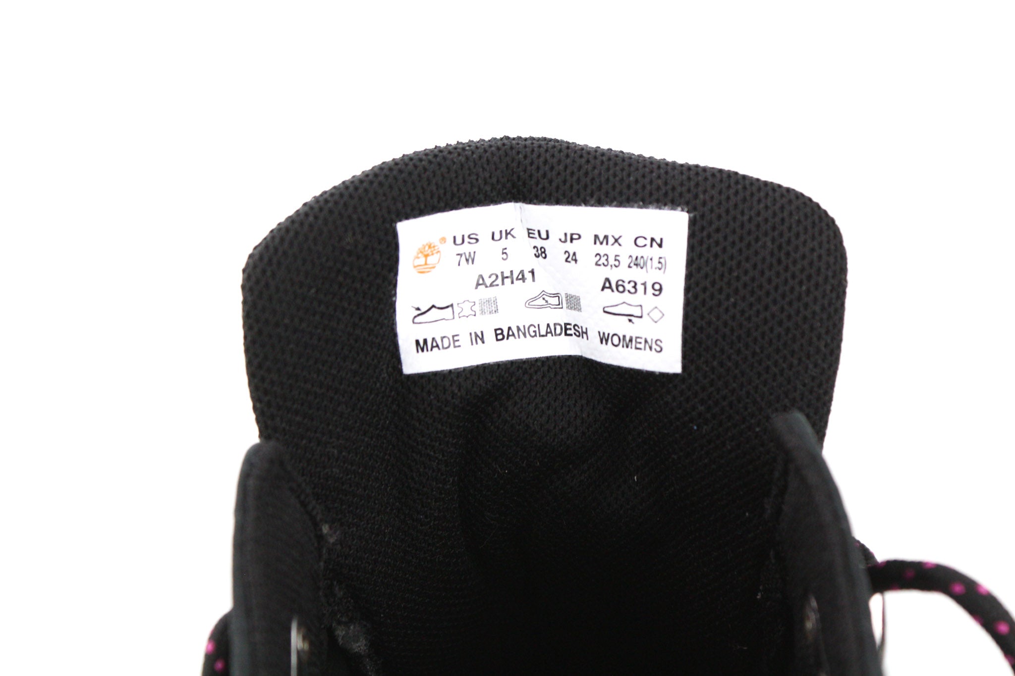 TIMBERLAND A2H41-A6319 Women's Shoes EU37.5/38 Black Leather Lace-Up