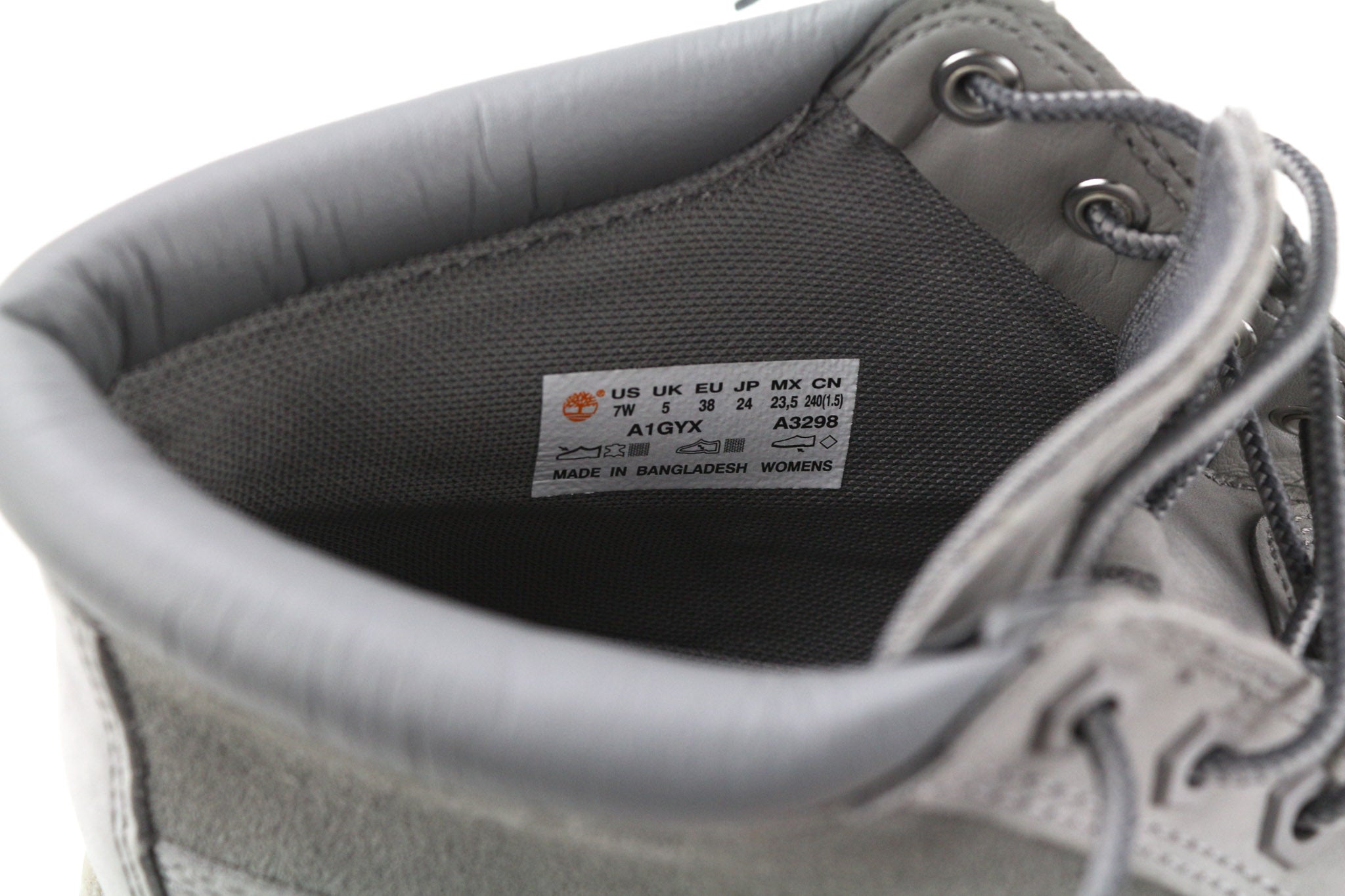 TIMBERLAND A1GYX-A3198 Women's Shoes EU37.5/38 Grey Leather High-Top